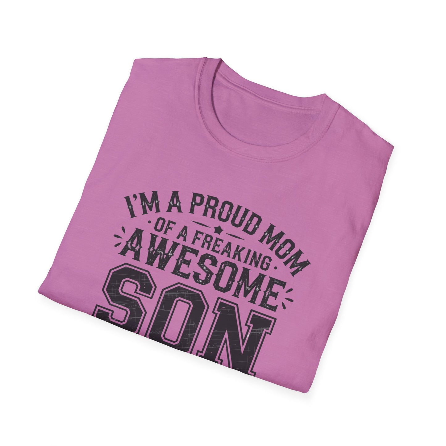 Proud Mom Tee, Fun Gift for Moms, Mother's Day Shirt, Family Humor Tee, Unisex Softstyle T-Shirt