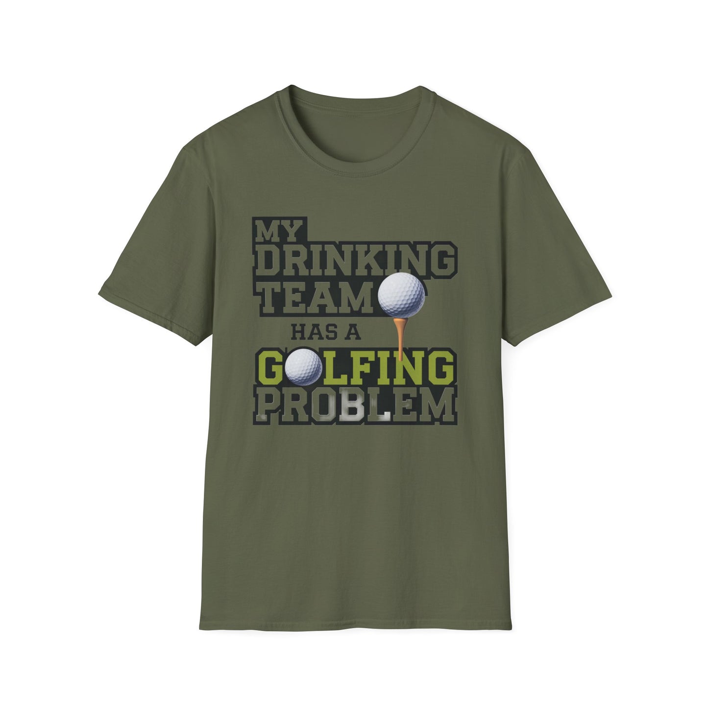 Funny Golfing Problem Unisex Softstyle T-Shirt
