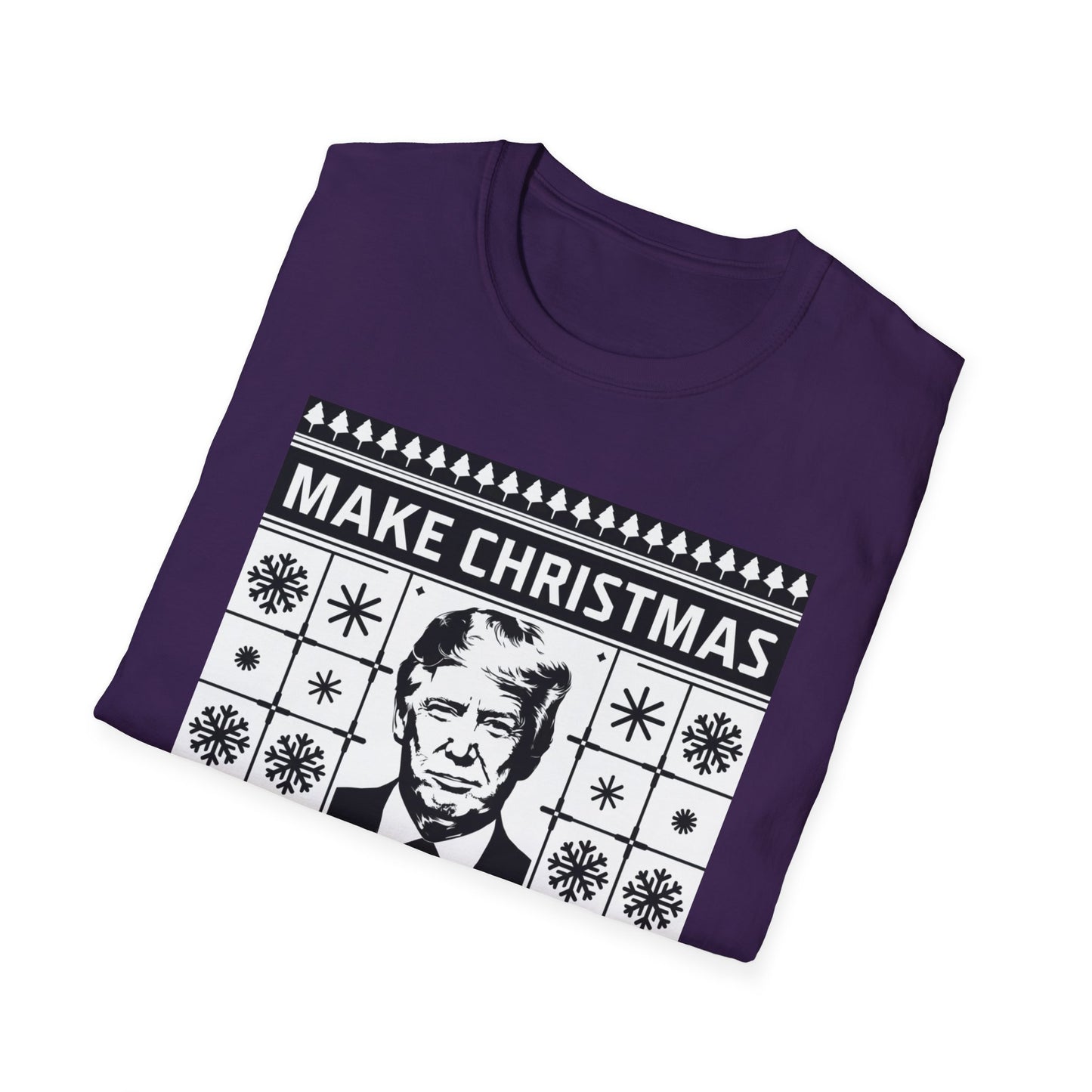 Christmas Humor T-Shirt, Unisex Holiday Tee, Make Christmas Great Again Shirt, Funny Xmas Apparel, Gift for Trump Fans
