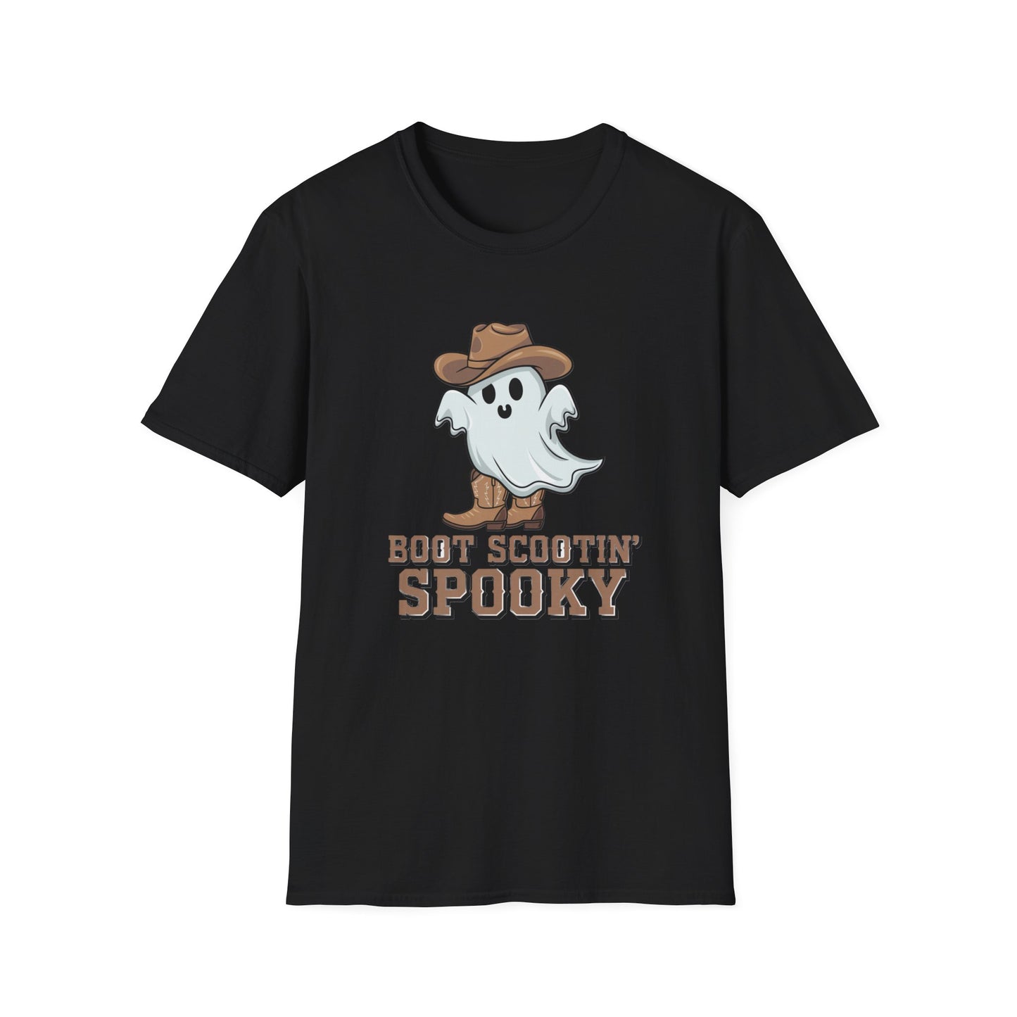 Ghostly Cowboy T-Shirt, Fun Halloween Tee, Spooky Ghost Shirt, Unisex Graphic Shirt, Witchy Casual Wear, Cute Halloween Gift