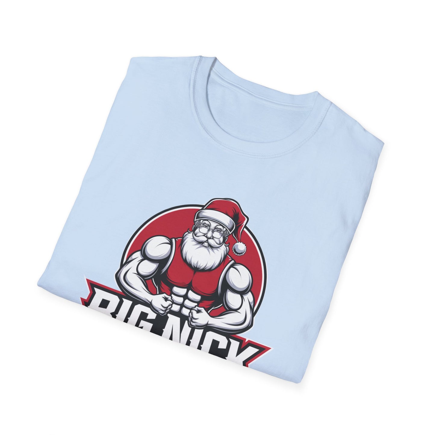 Christmas Muscle Santa Unisex T-Shirt, Holiday Gift, Funny Tee, Santa Outfit, Christmas Apparel