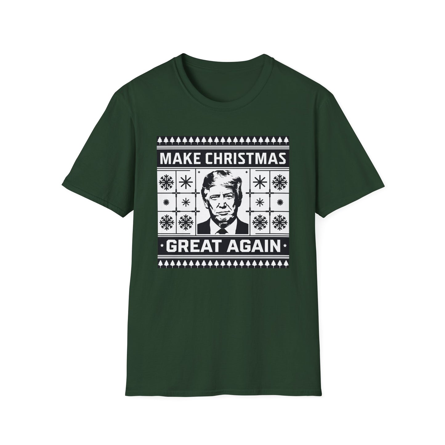 Christmas Humor T-Shirt, Unisex Holiday Tee, Make Christmas Great Again Shirt, Funny Xmas Apparel, Gift for Trump Fans