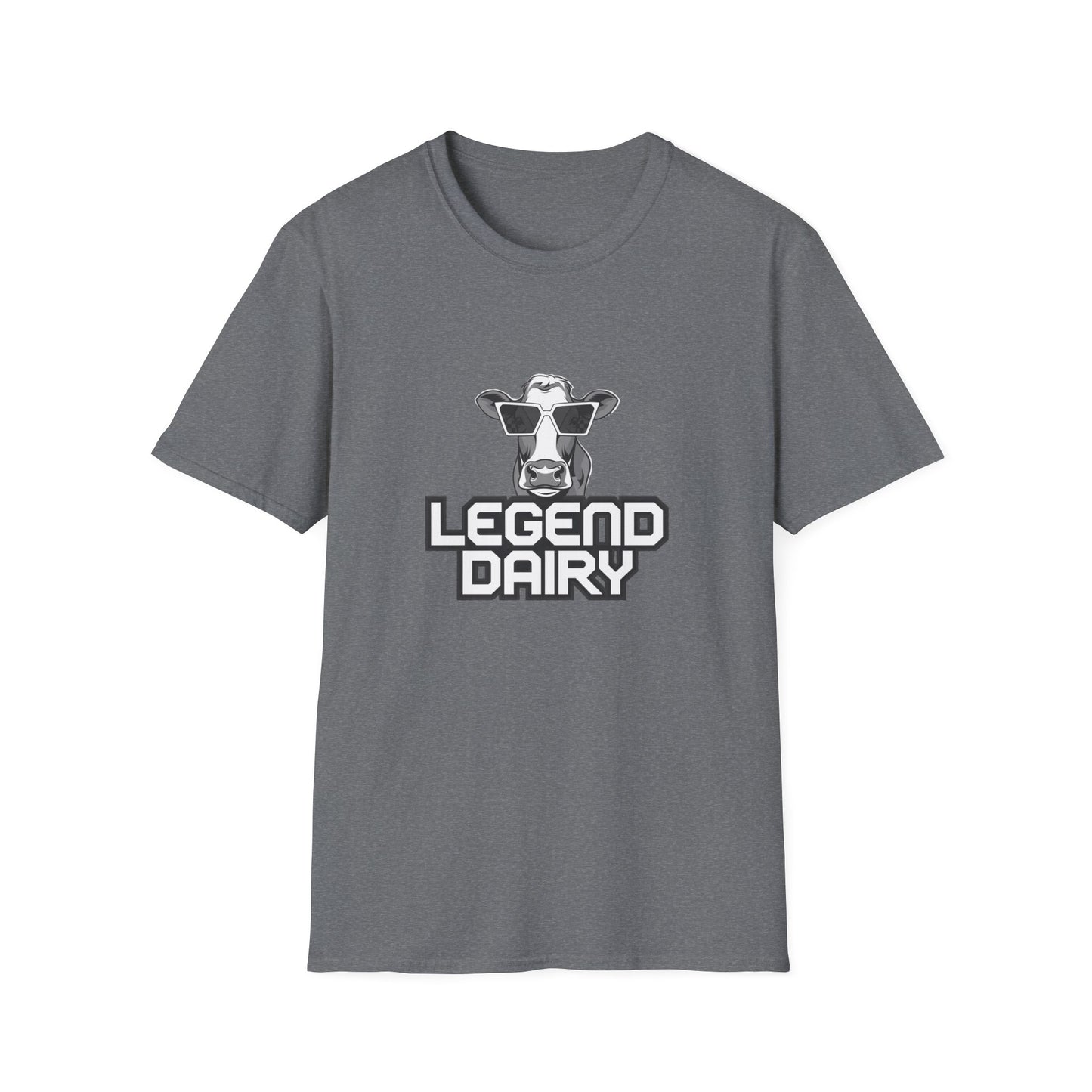 Legend Dairy Unisex Softstyle T-Shirt - Fun Cow Graphic Tee
