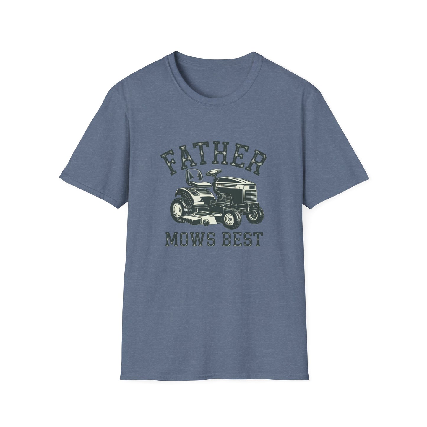 Father Mows Best Unisex Softstyle T-Shirt