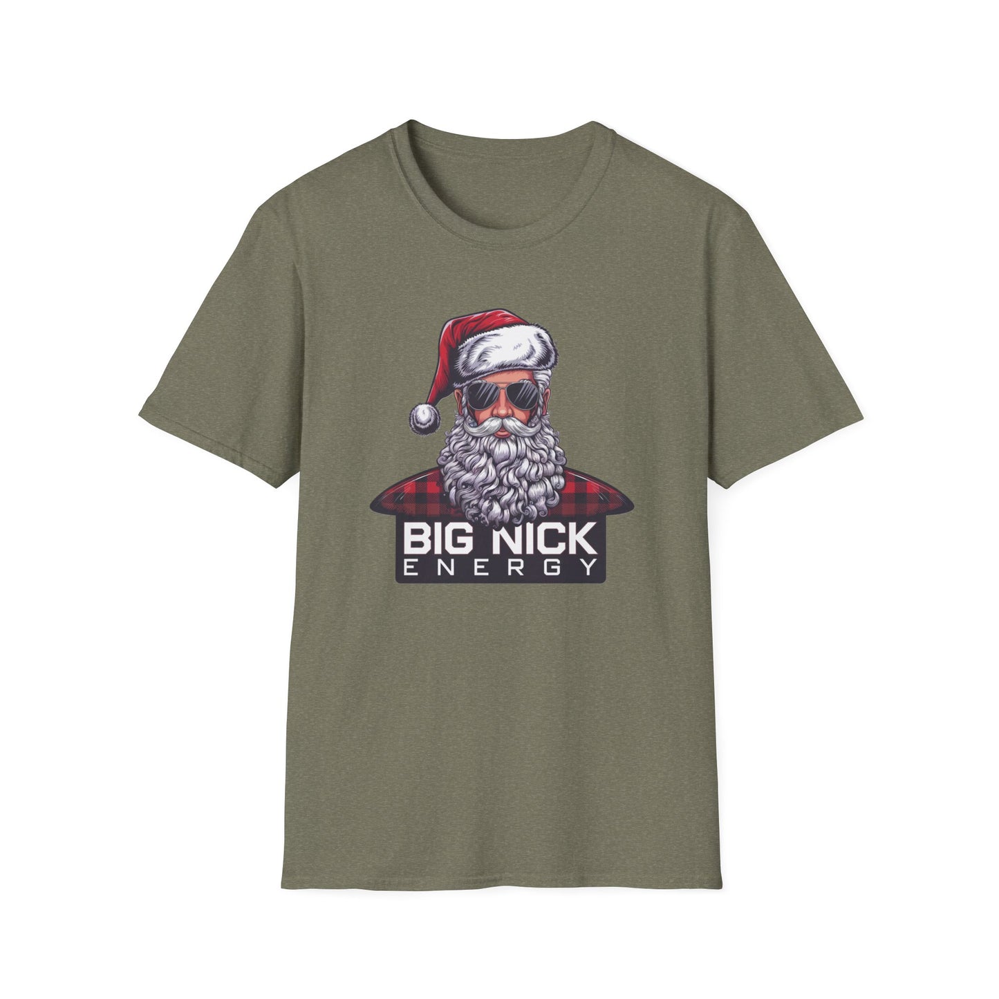 Christmas Santa T-Shirt, Funny Holiday Shirt, Unisex Gift, Festive Apparel, Big Nick Energy Tee