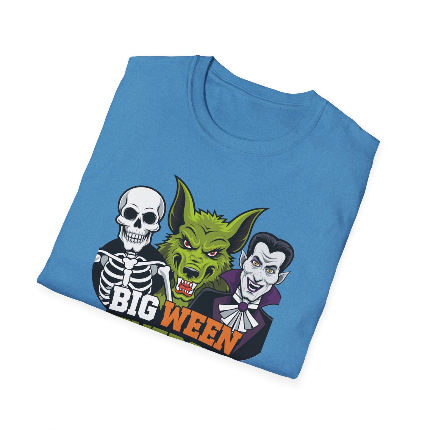 Halloween Graphic Tee, Big Ween Energy Shirt, Unisex Softstyle T-Shirt, Spooky Season Apparel, Fun Halloween Costume Top