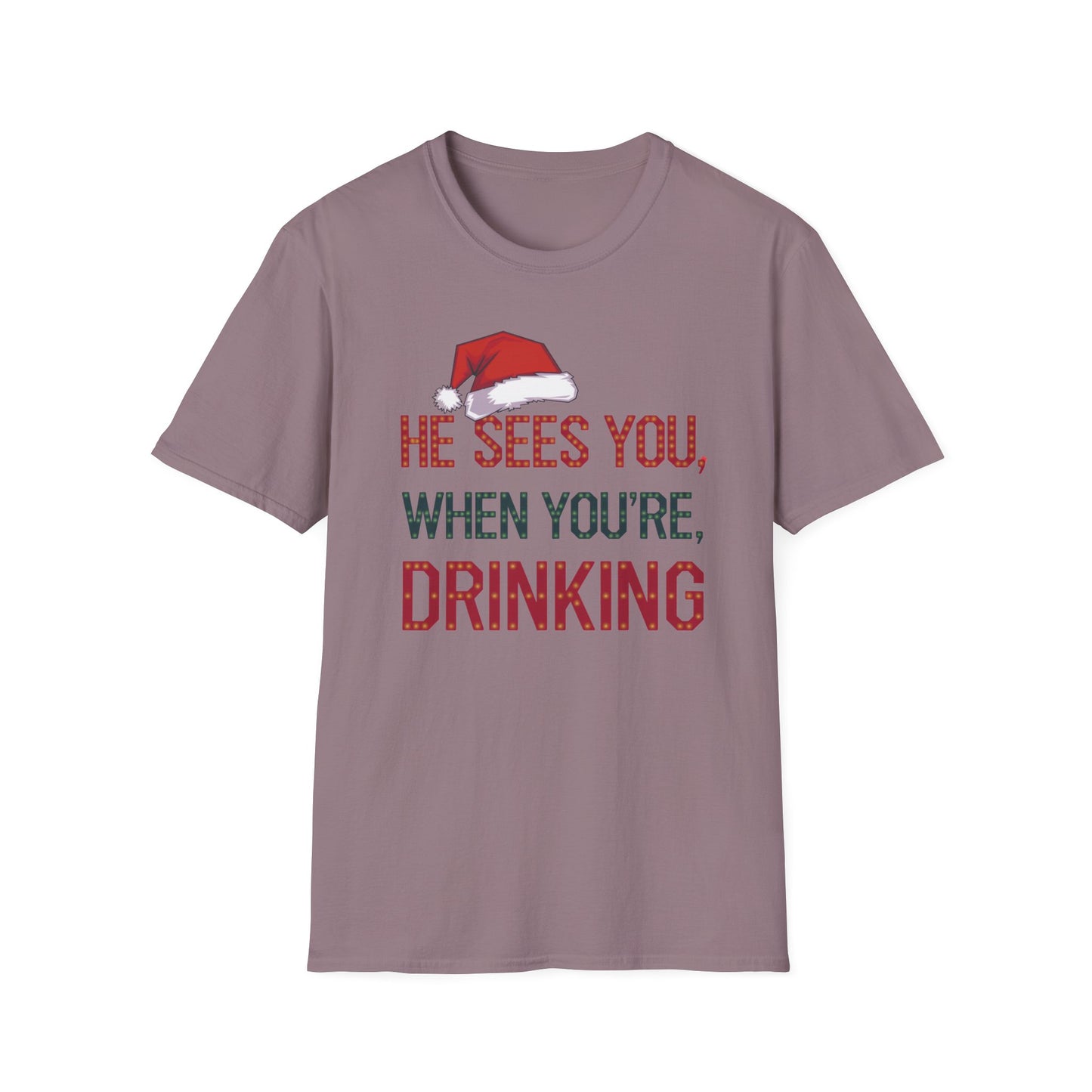 Festive Drink Humor T-Shirt - Perfect for Christmas Parties, Holiday Gatherings, Gift for Friends, Funny Apparel, Unisex Christmas Tee