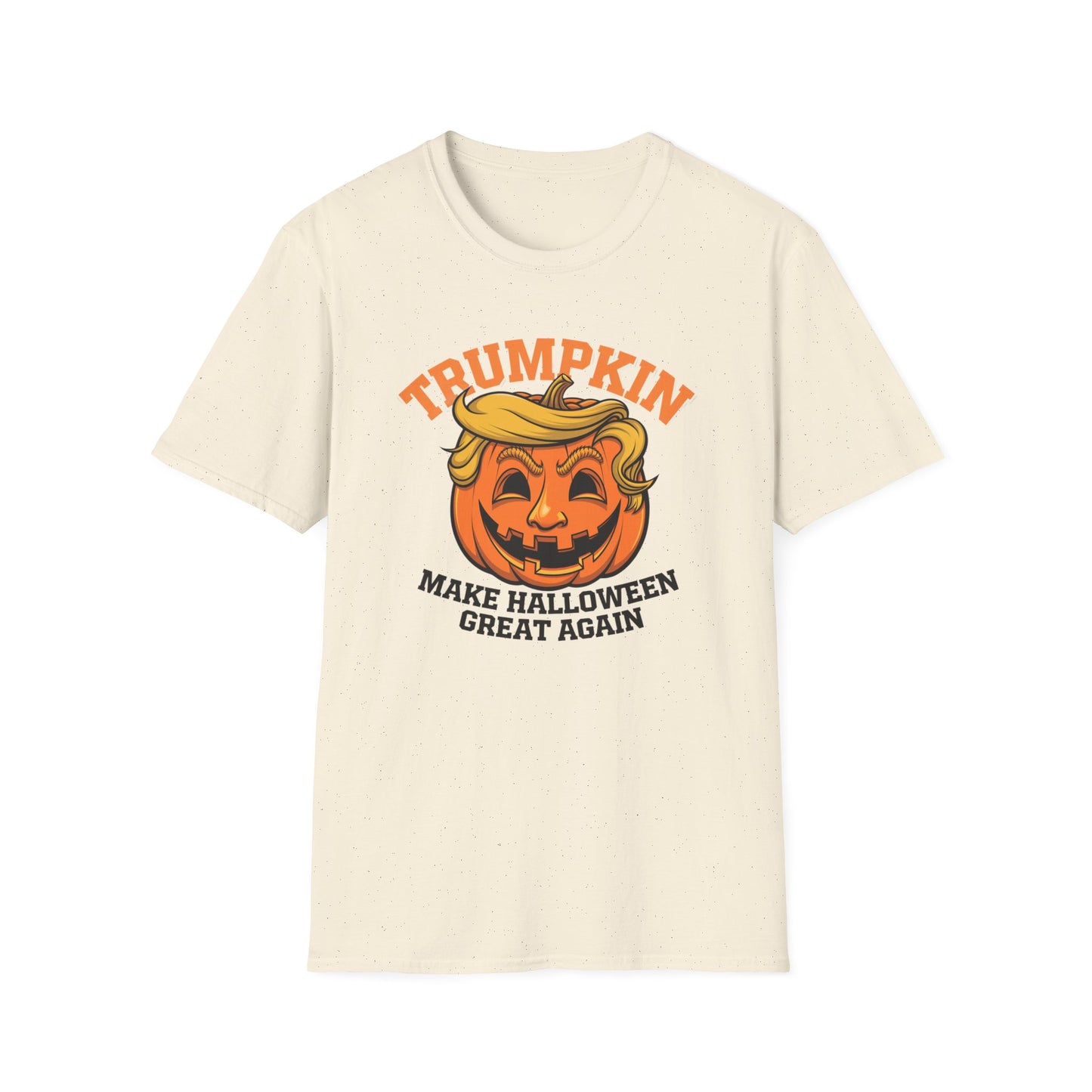 Halloween Trumpkin T-Shirt - Unisex Softstyle Tee for Fall Festivities, Party Attire, Gag Gift, Trick or Treat, Spooky Season