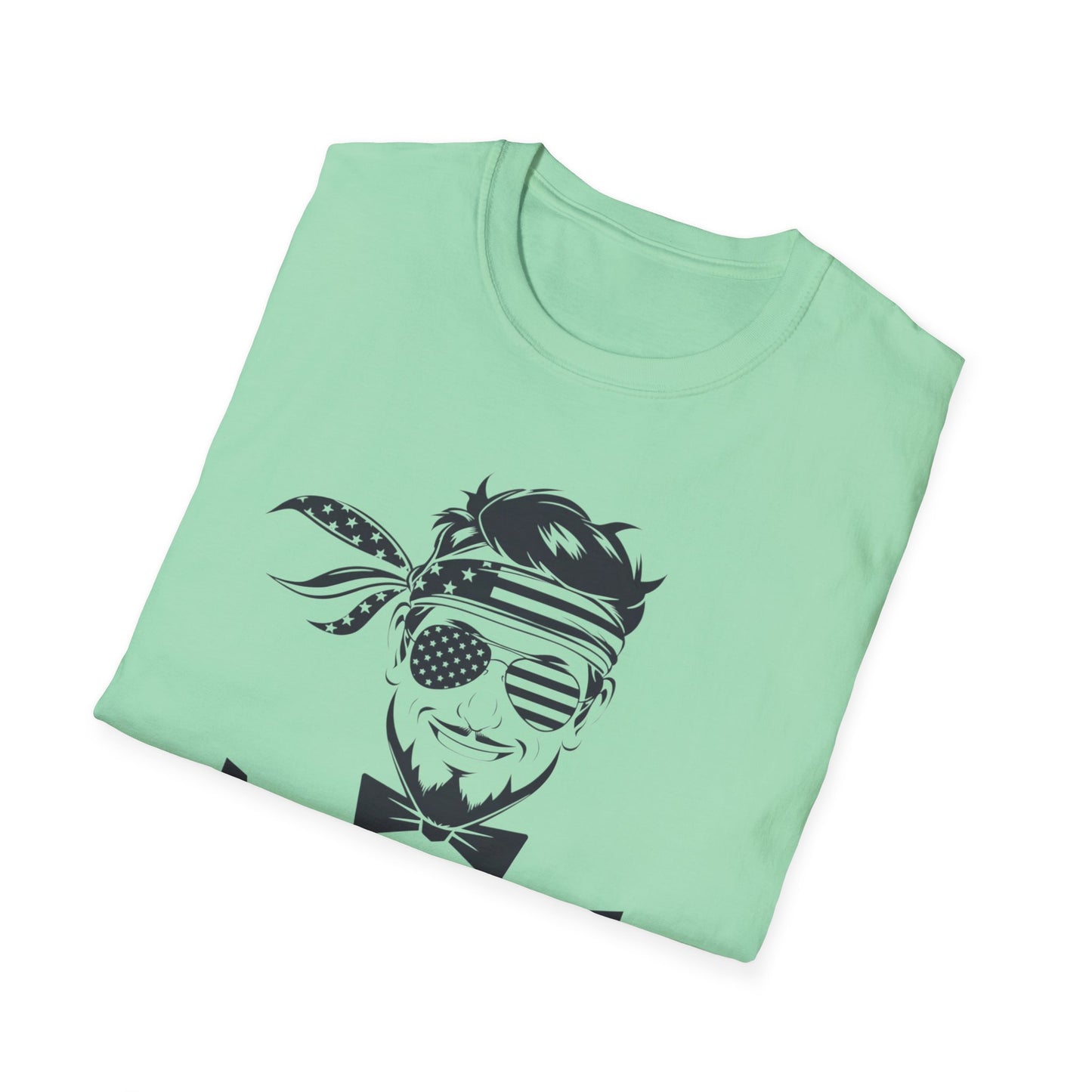 Merica Graphic T-Shirt - Softstyle Unisex Tee for Independence Day & Casual Wear