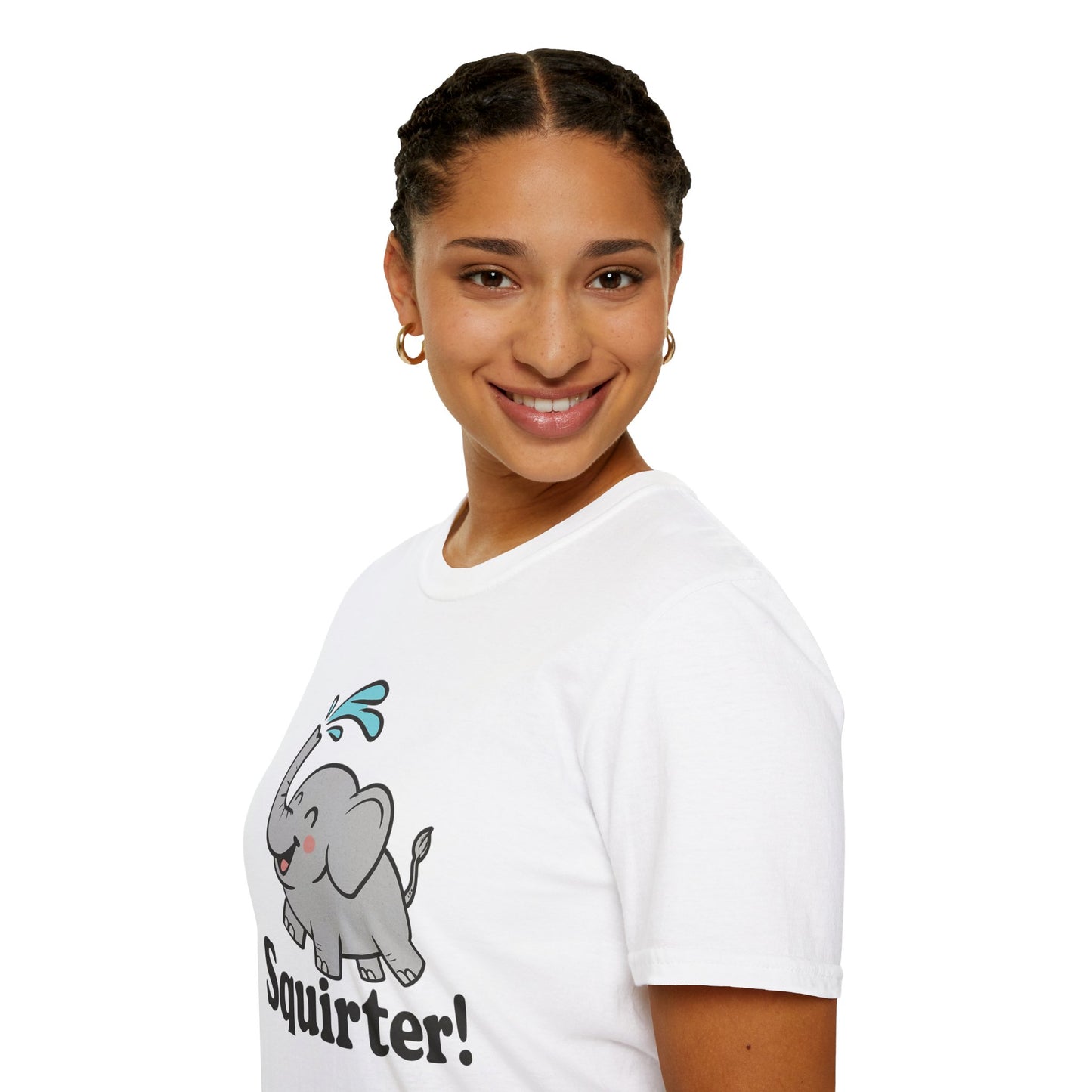 Funny Elephant T-Shirt - Squirter! Tee for Animal Lovers, Gift for Kids, Birthday Party Shirt, Unisex Graphic Tee