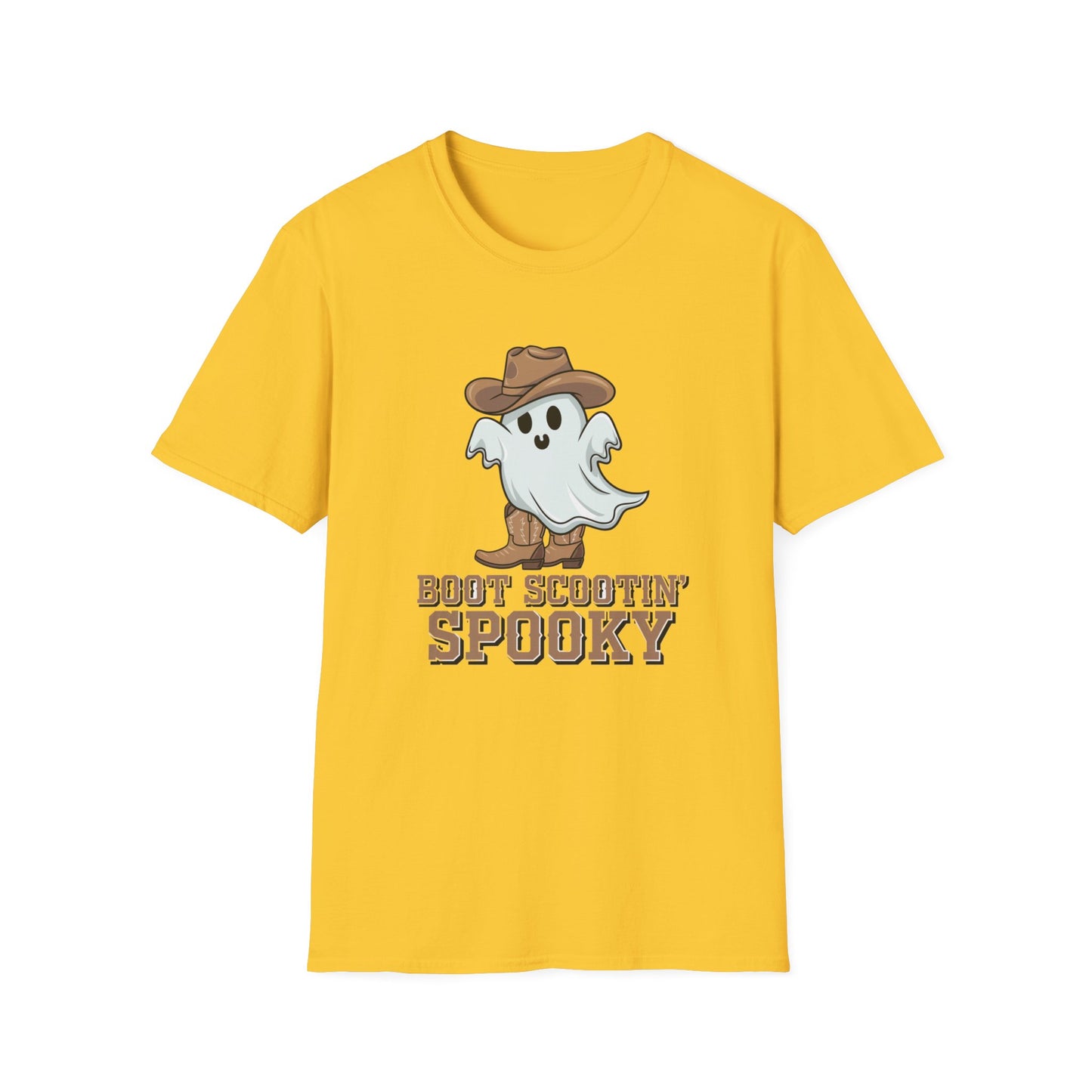 Ghostly Cowboy T-Shirt, Fun Halloween Tee, Spooky Ghost Shirt, Unisex Graphic Shirt, Witchy Casual Wear, Cute Halloween Gift