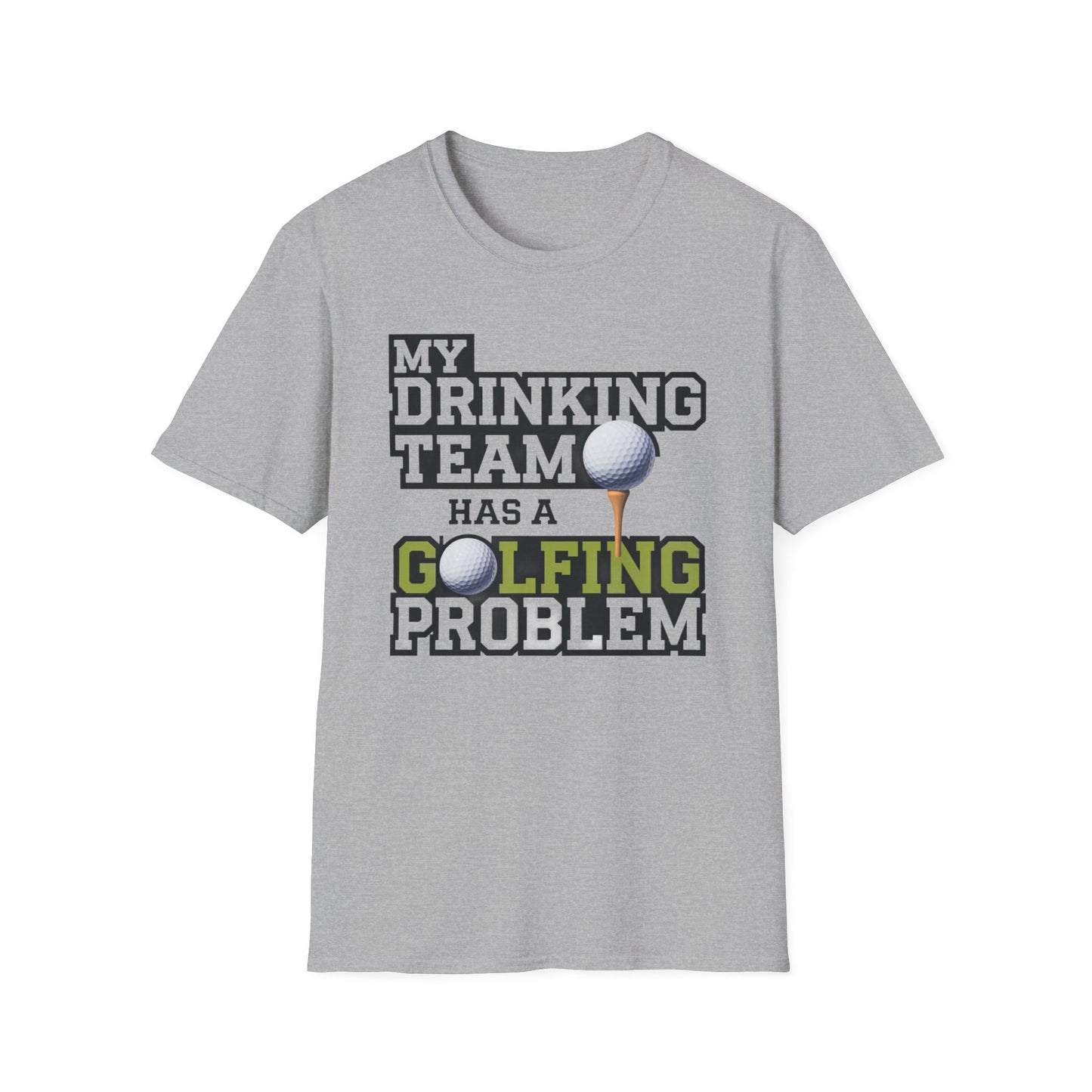 Funny Golfing Problem Unisex Softstyle T-Shirt
