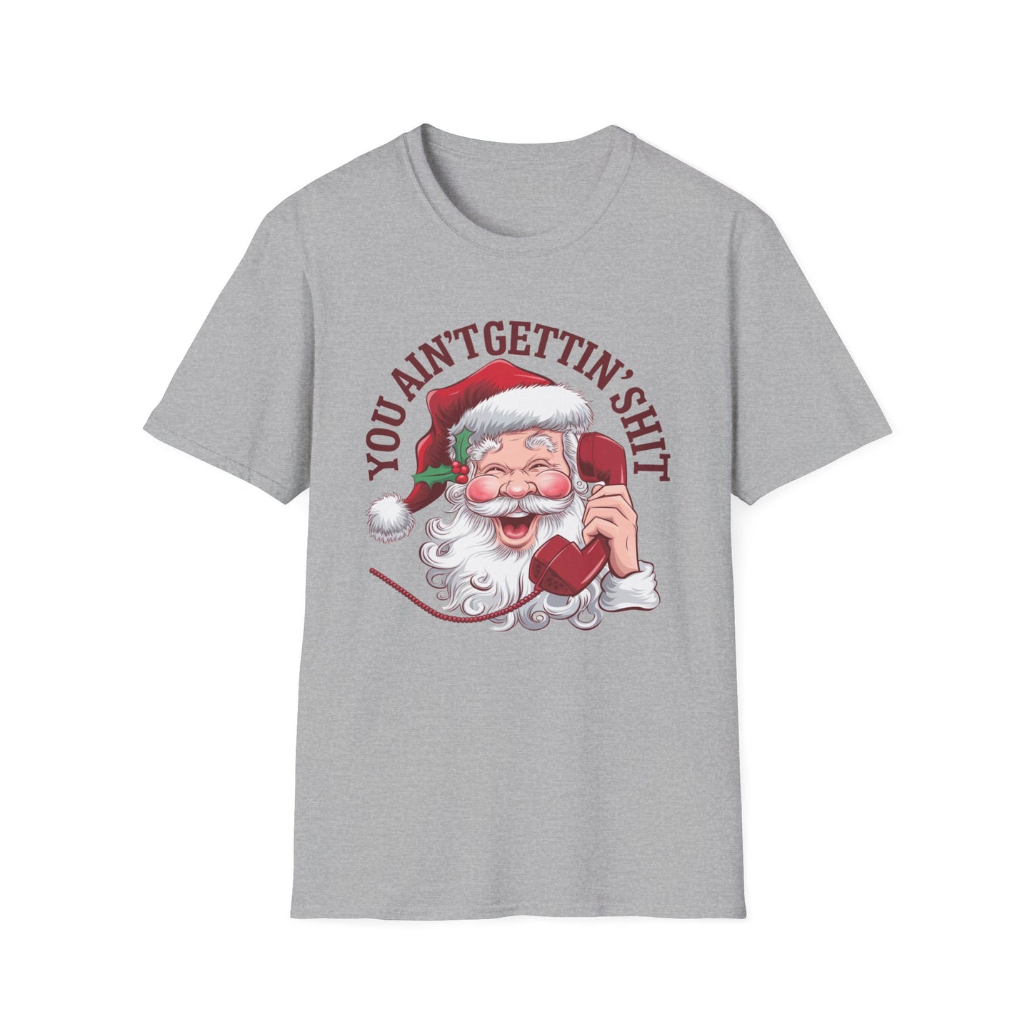Funny Christmas T-Shirt, Holiday Gift, Santa Humor Tee, Unisex Graphic Shirt, Xmas Party Outfit, Unique Gift Idea