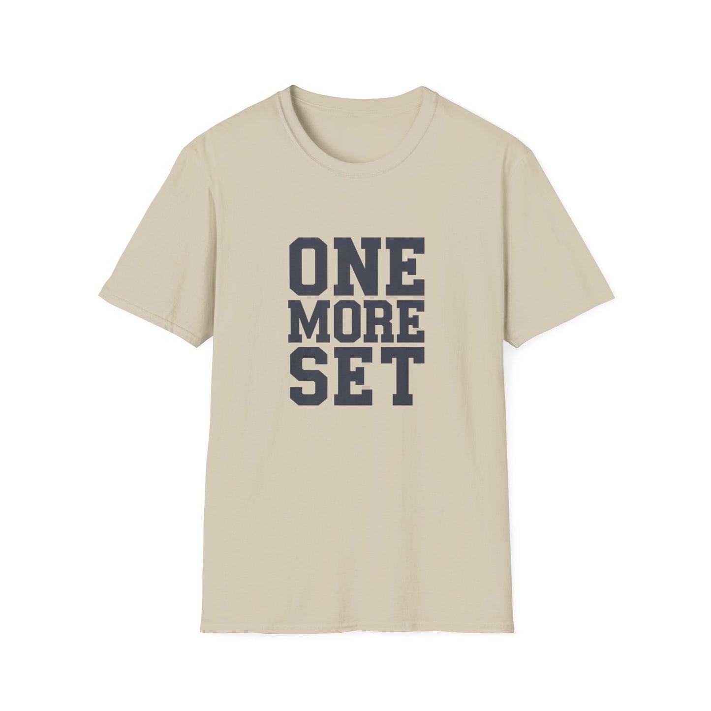 Motivational Fitness T-Shirt - 'One More Set' Unisex Softstyle Tee