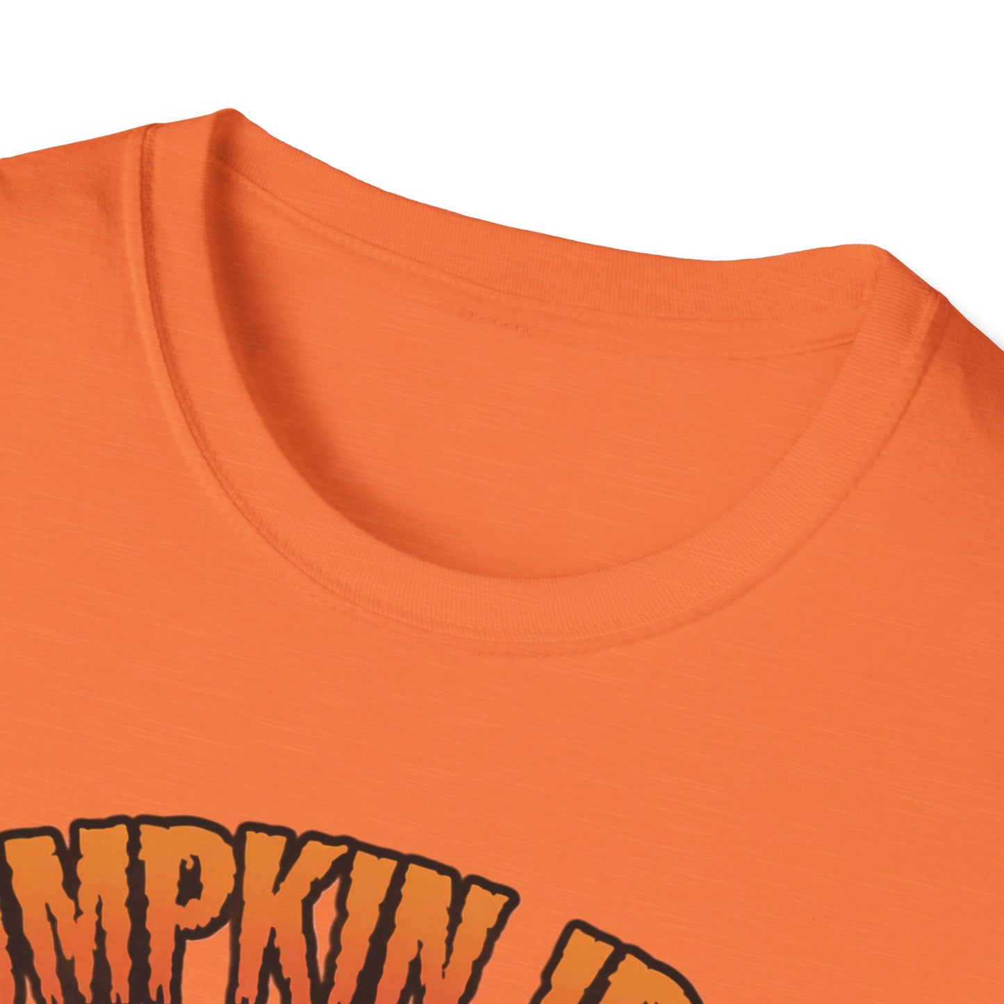 Halloween Pumpkin Iron Gym T-Shirt, Funny Fall Workout Top, Unisex Fitness Apparel, Spooky Season Gift, October Gym Shirt