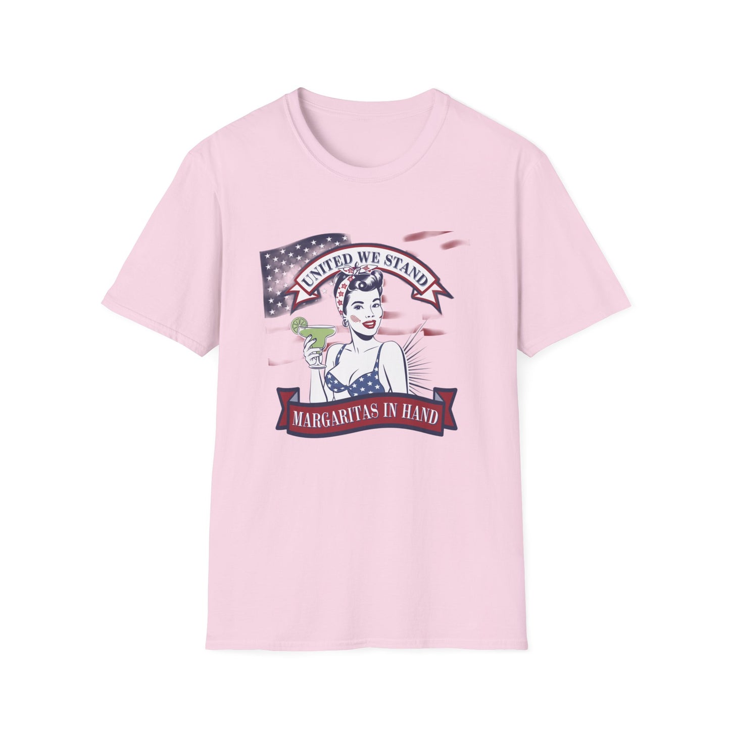 Patriotic Margarita Unisex T-Shirt - 'United We Stand' Design
