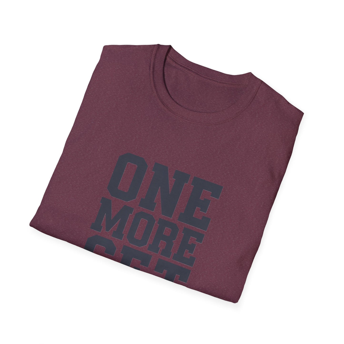 Motivational Fitness T-Shirt - 'One More Set' Unisex Softstyle Tee