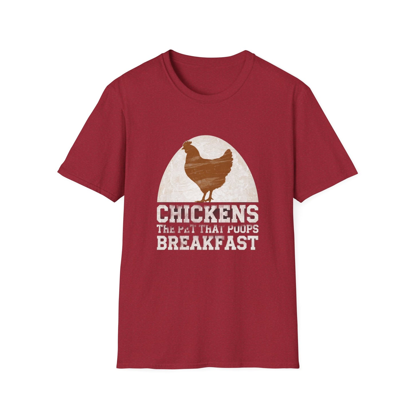 Chickens Breakfast Unisex Softstyle T-Shirt - Fun Farmhouse Tee for Animal Lovers