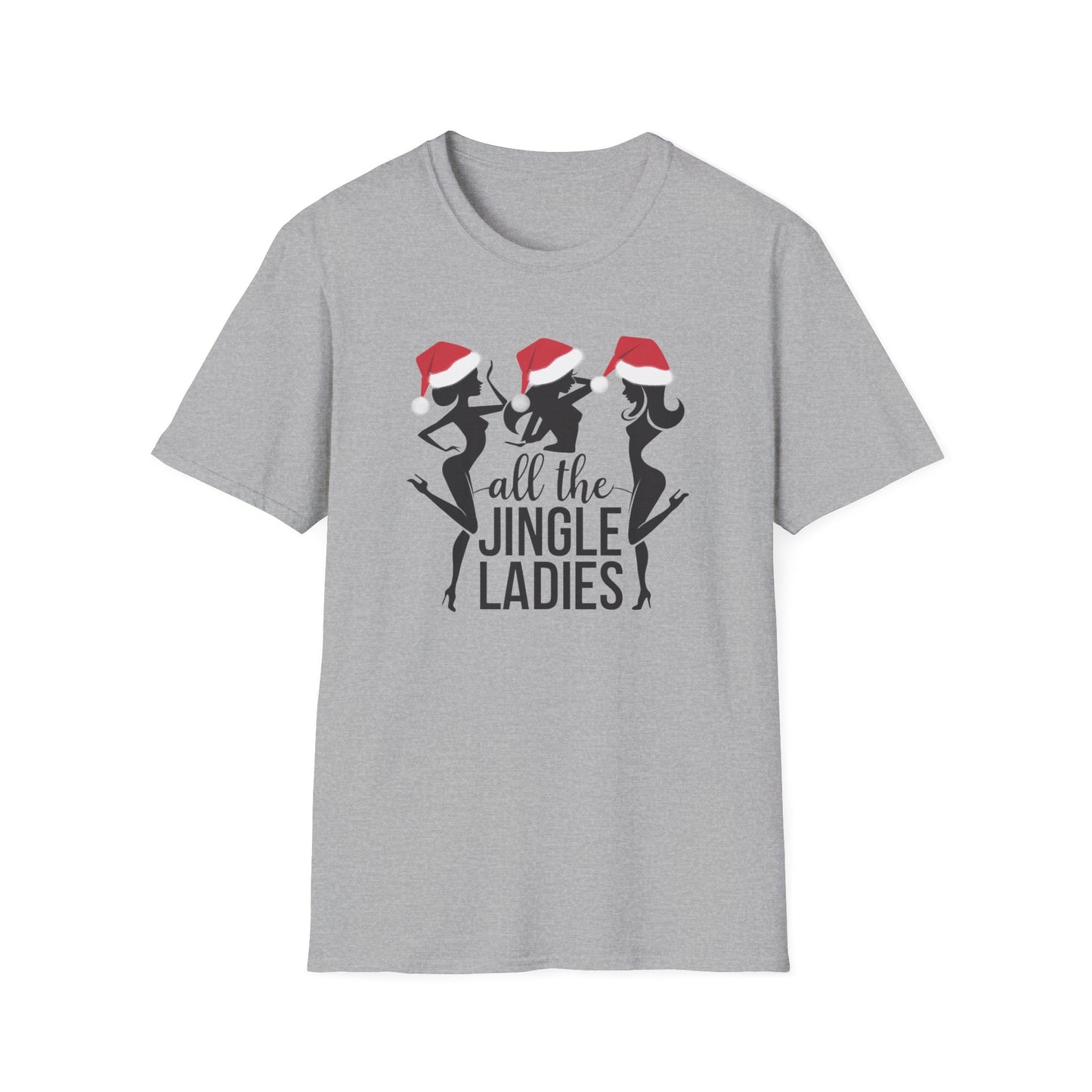 Festive Holiday T-Shirt: All the Jingle Ladies, Christmas Shirt, Unisex Tee, Gift for Her, Holiday Apparel, Winter Fashion