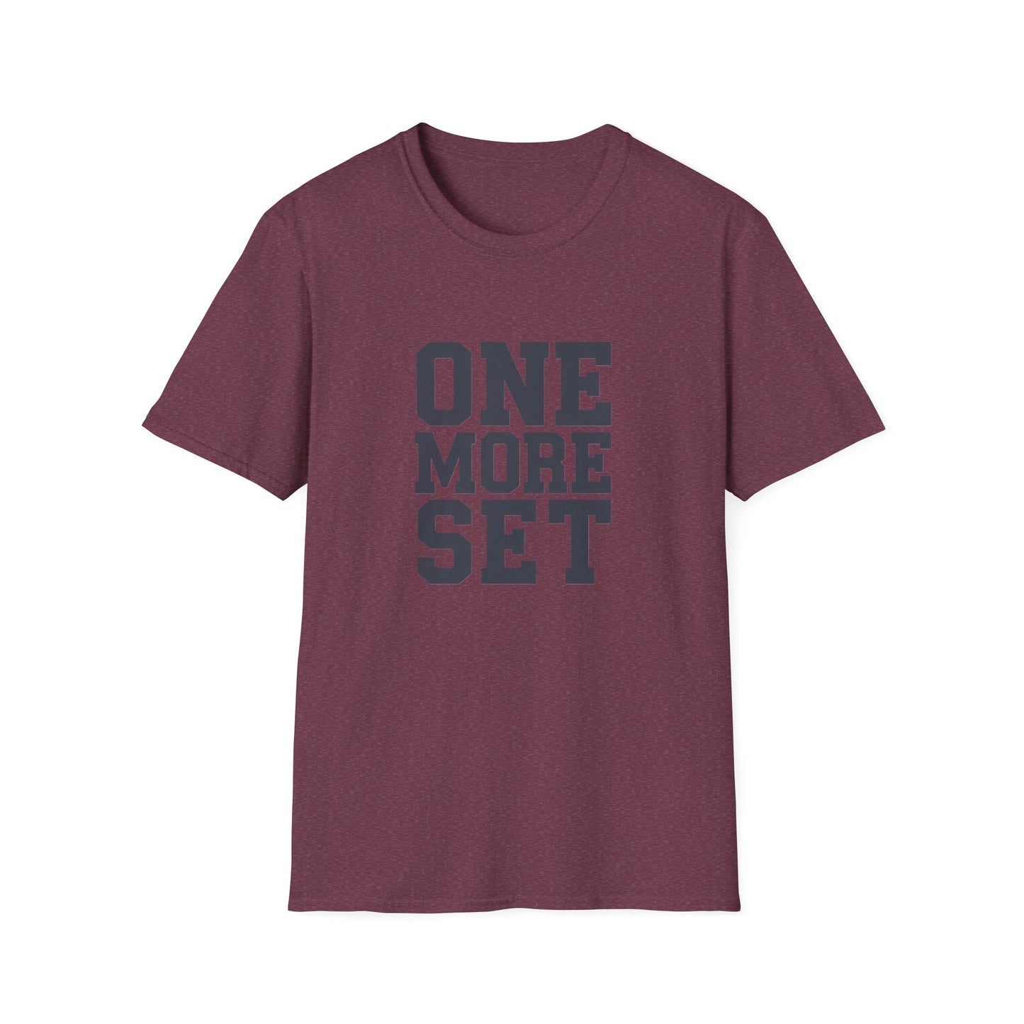 Motivational Fitness T-Shirt - 'One More Set' Unisex Softstyle Tee