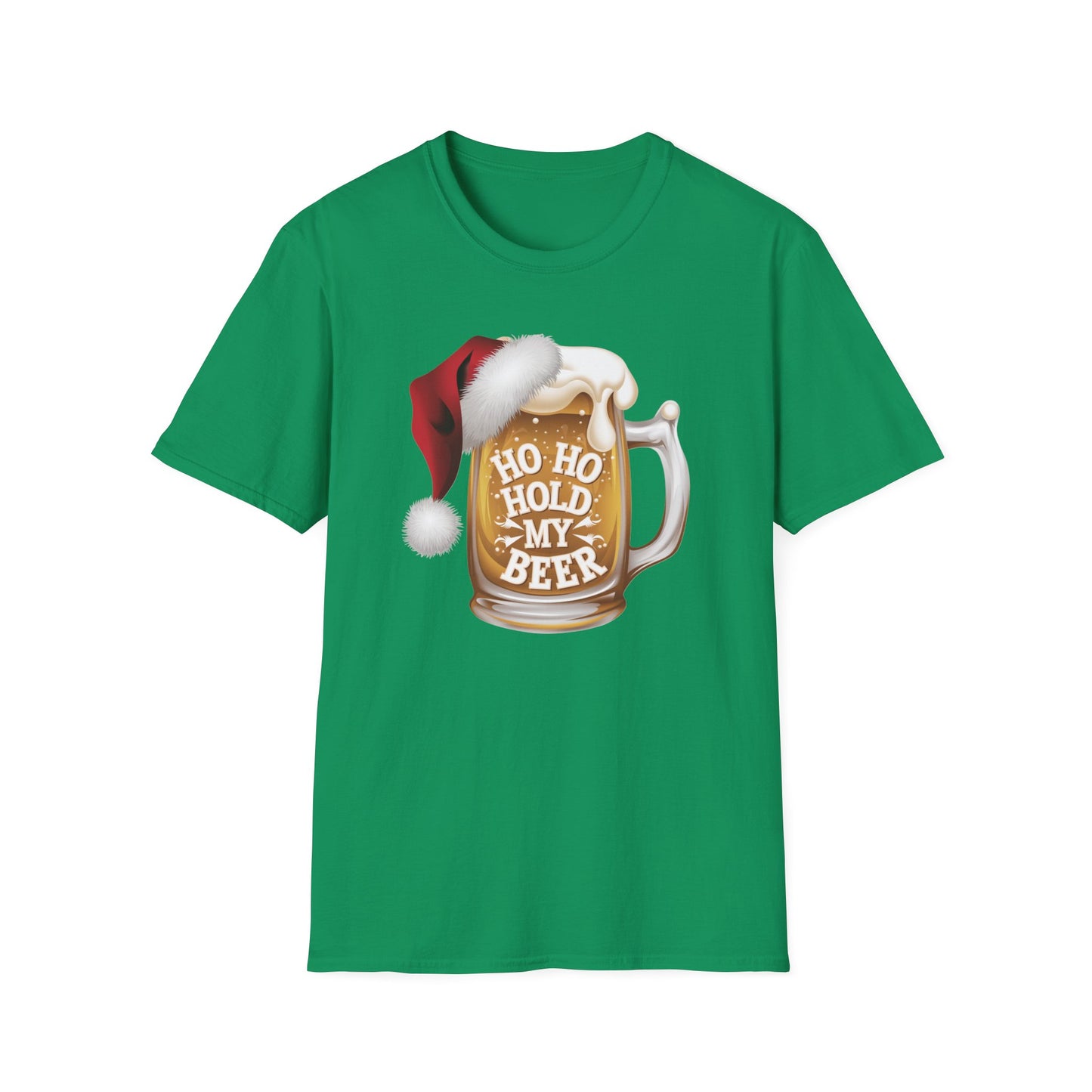 Funny Christmas T-Shirt, Ho Ho Hold My Beer Shirt, Holiday Party Tee, Unisex Graphic Tee, Gift for Beer Lovers