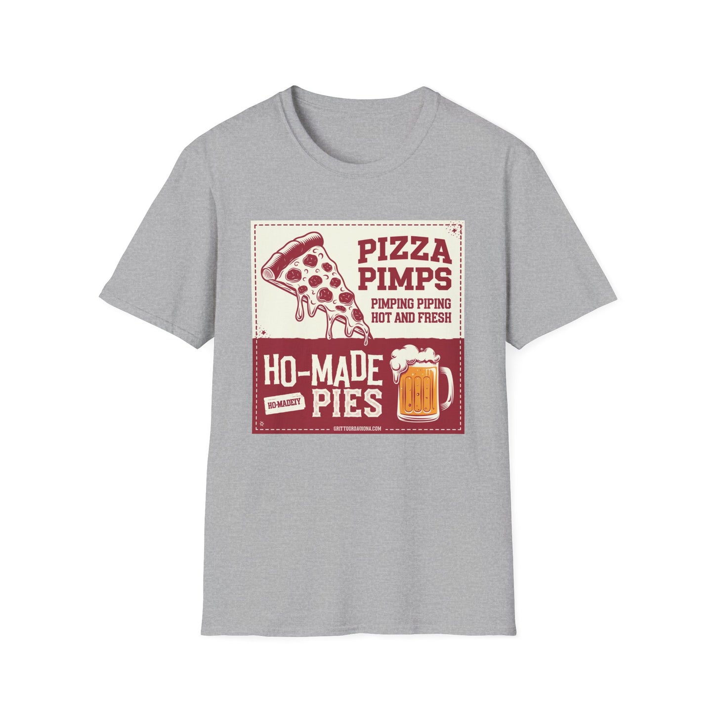 Pizza Pimps Unisex Softstyle T-Shirt - Fun Foodie Tee