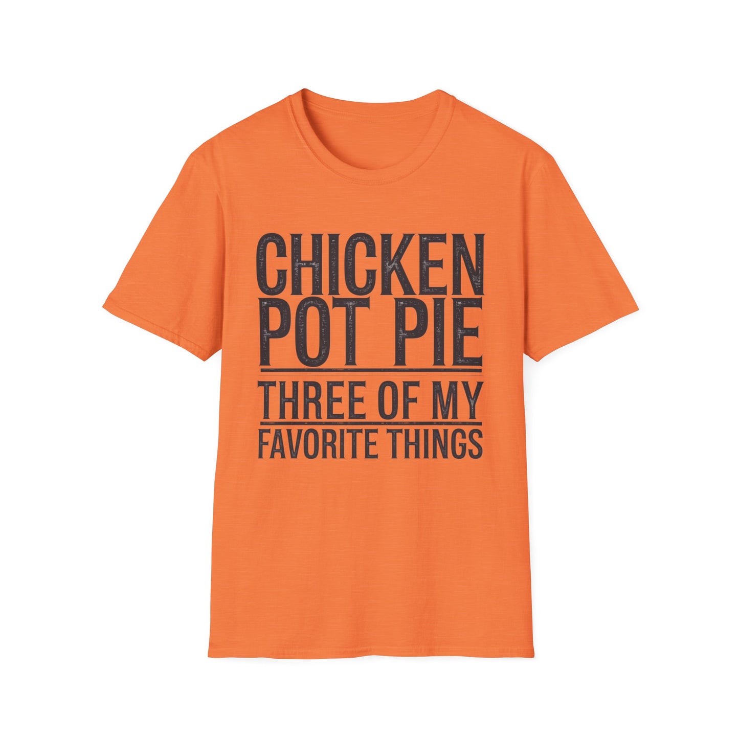 Funny Chicken Pot Pie Unisex Softstyle T-Shirt | Perfect for Food Lovers