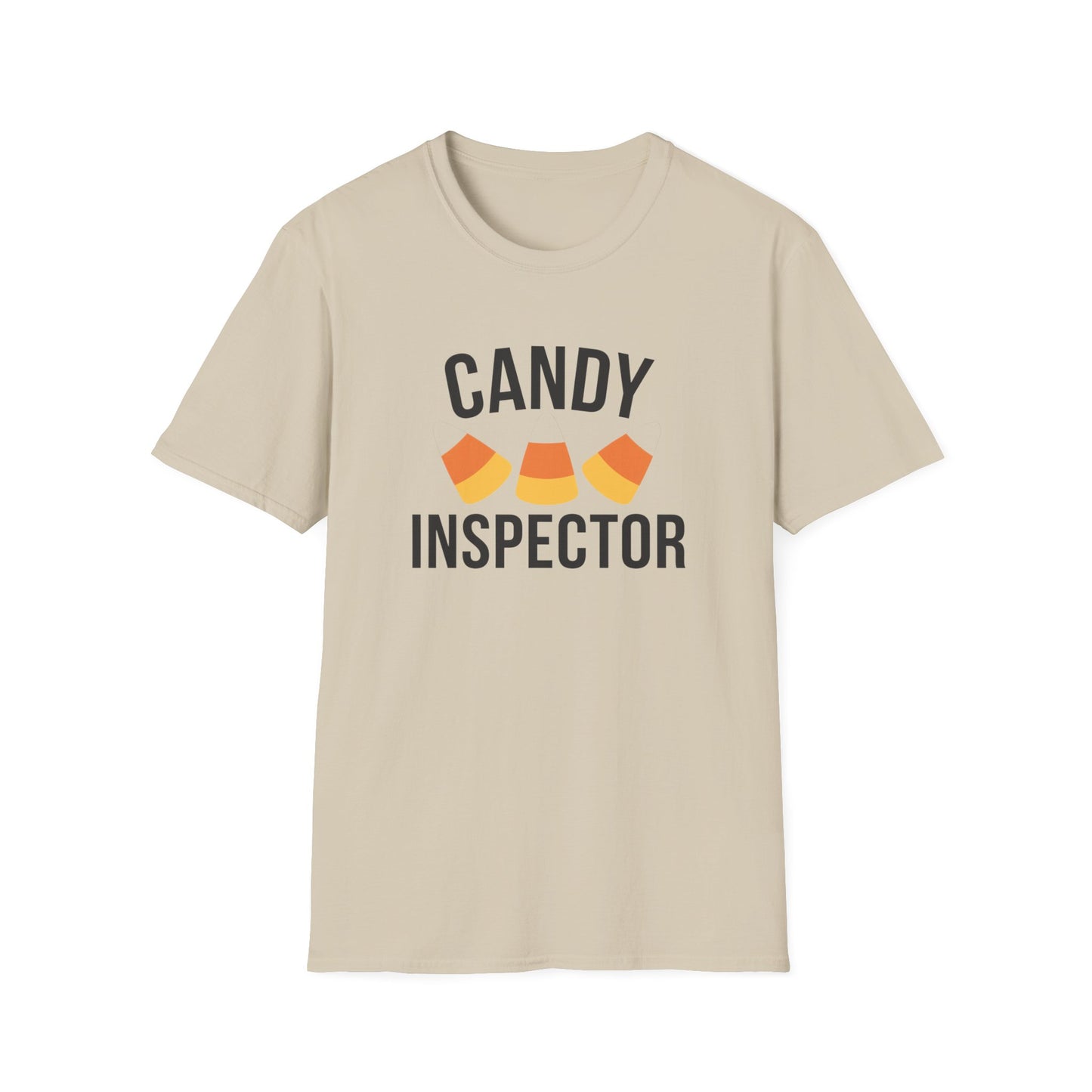 Fun Candy Inspector T-Shirt for Halloween, Unisex Graphic Tee, Sweet Tooth Apparel, Perfect for Fall Celebrations, Trick or Treat