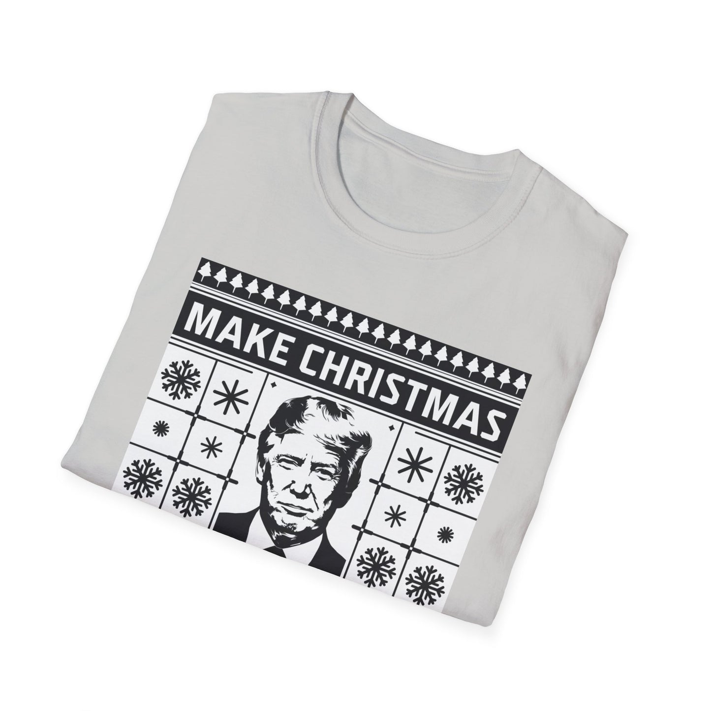 Christmas Humor T-Shirt, Unisex Holiday Tee, Make Christmas Great Again Shirt, Funny Xmas Apparel, Gift for Trump Fans