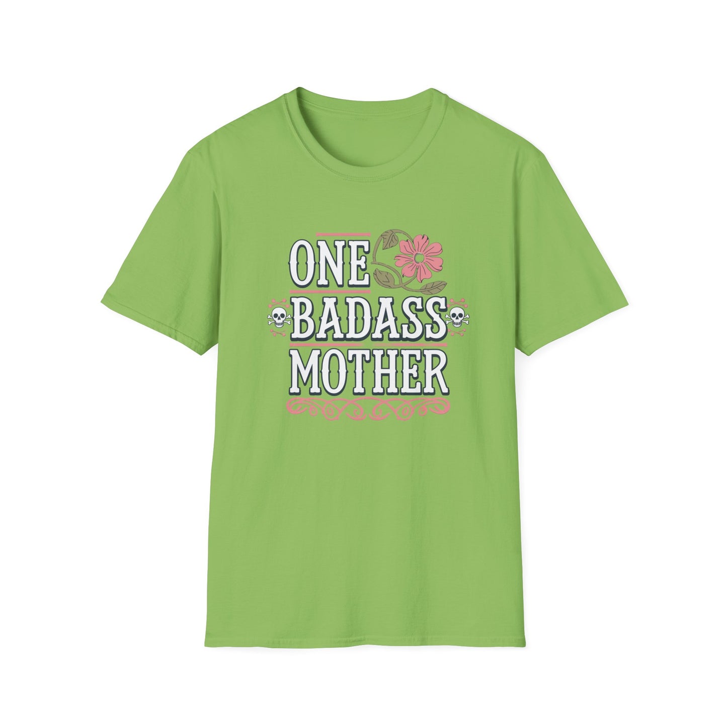 One Badass Mother Unisex Softstyle T-Shirt, Mother's Day Gift, Funny Mom Tee, Casual Wear, Mom Humor Shirt, Gift for Mom