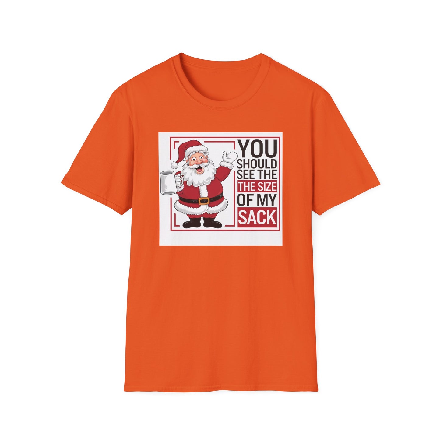 Funny Christmas Unisex T-Shirt, Holiday Gift, Santa Humor Tee, Xmas Party Shirt, Gift for Him/Her, Family Gathering Outfit