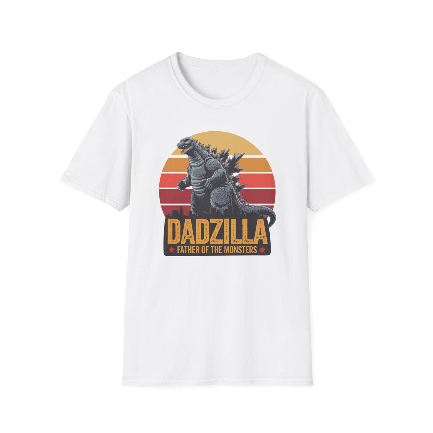 Dadzilla Tee - Unisex Softstyle T-Shirt for Dad Enthusiasts Fathers Day Gift