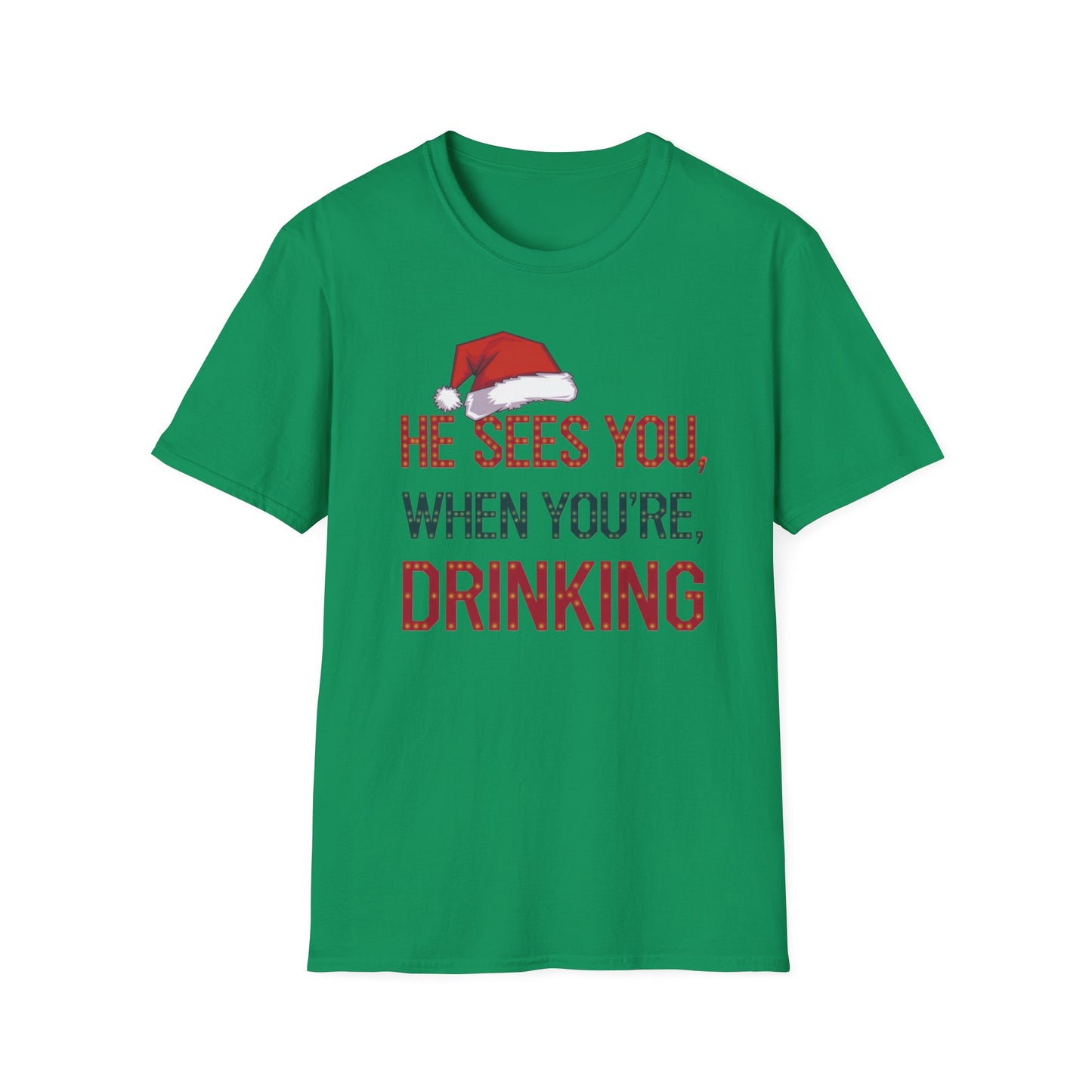 Festive Drink Humor T-Shirt - Perfect for Christmas Parties, Holiday Gatherings, Gift for Friends, Funny Apparel, Unisex Christmas Tee