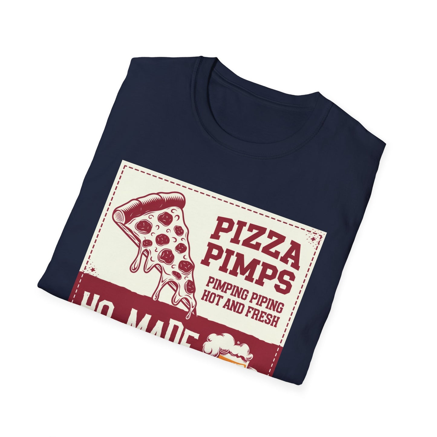 Pizza Pimps Unisex Softstyle T-Shirt - Fun Foodie Tee