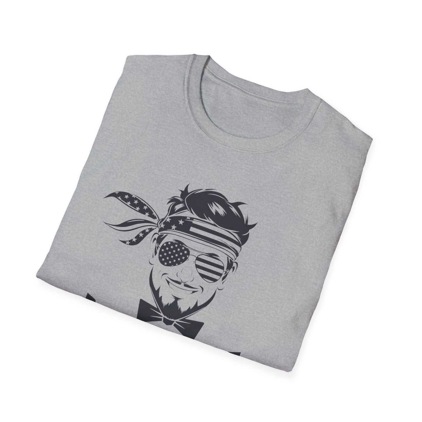 Merica Graphic T-Shirt - Softstyle Unisex Tee for Independence Day & Casual Wear