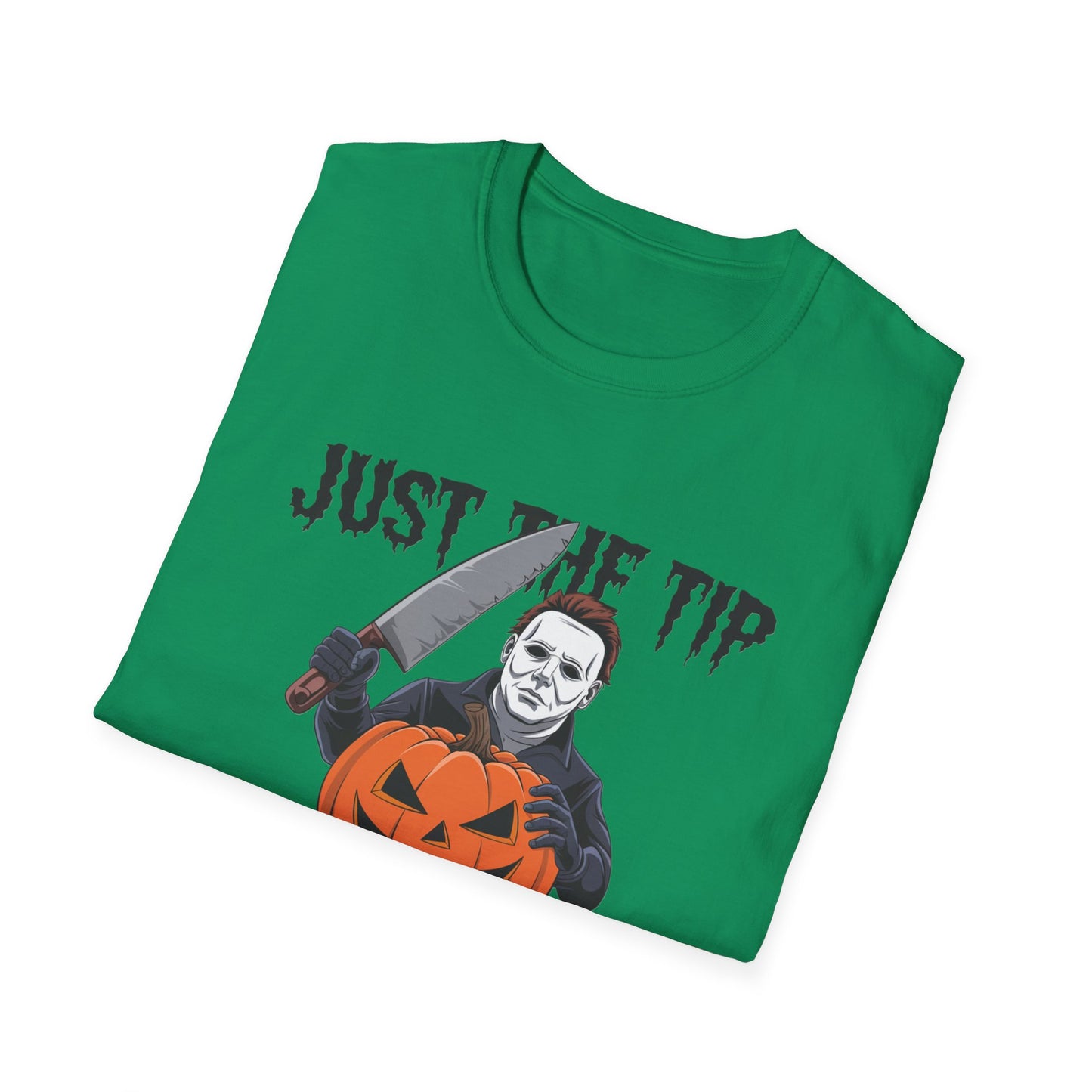 Funny Halloween T-Shirt, Unisex Graphic Tee, Halloween Costume, Pumpkin Carving Shirt, Trick or Treat Apparel, Just the Tip Design
