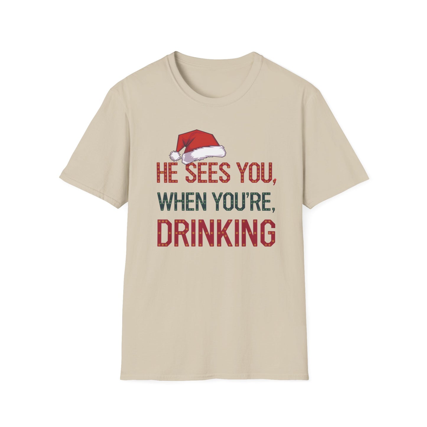 Festive Drink Humor T-Shirt - Perfect for Christmas Parties, Holiday Gatherings, Gift for Friends, Funny Apparel, Unisex Christmas Tee