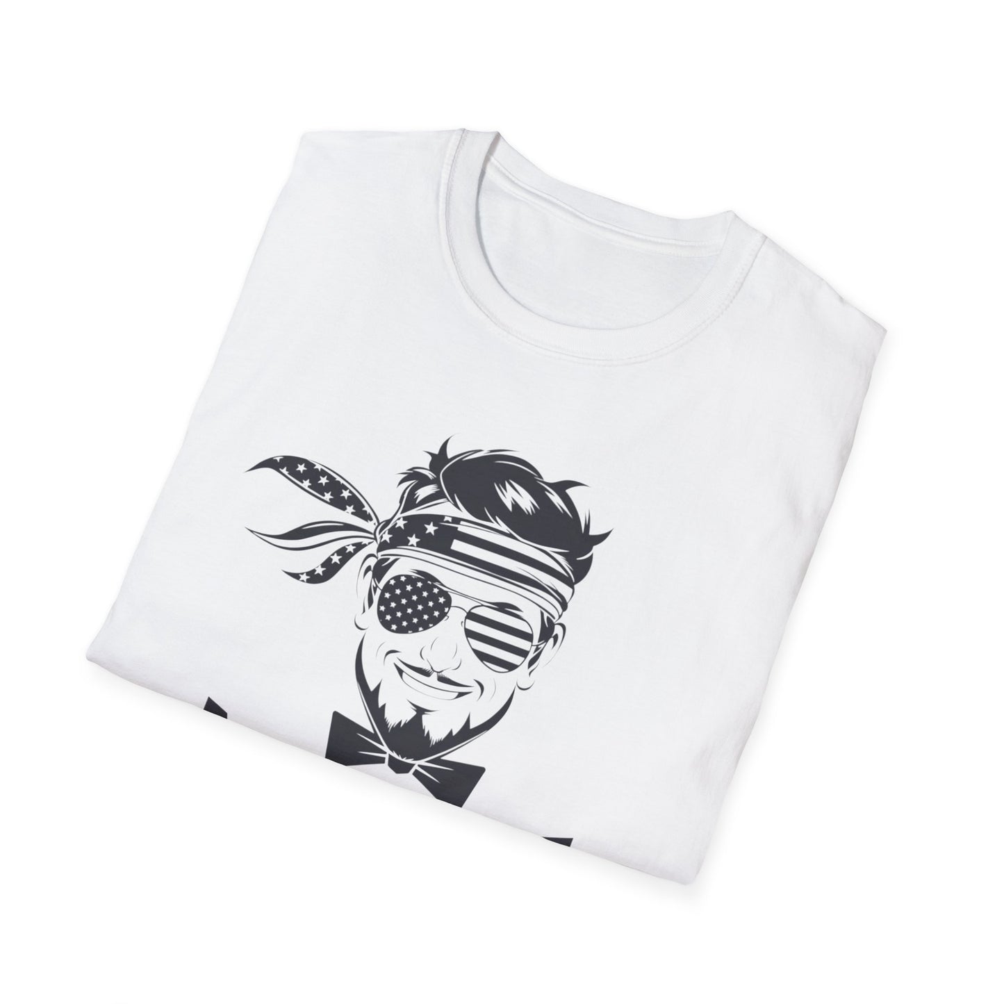 Merica Graphic T-Shirt - Softstyle Unisex Tee for Independence Day & Casual Wear