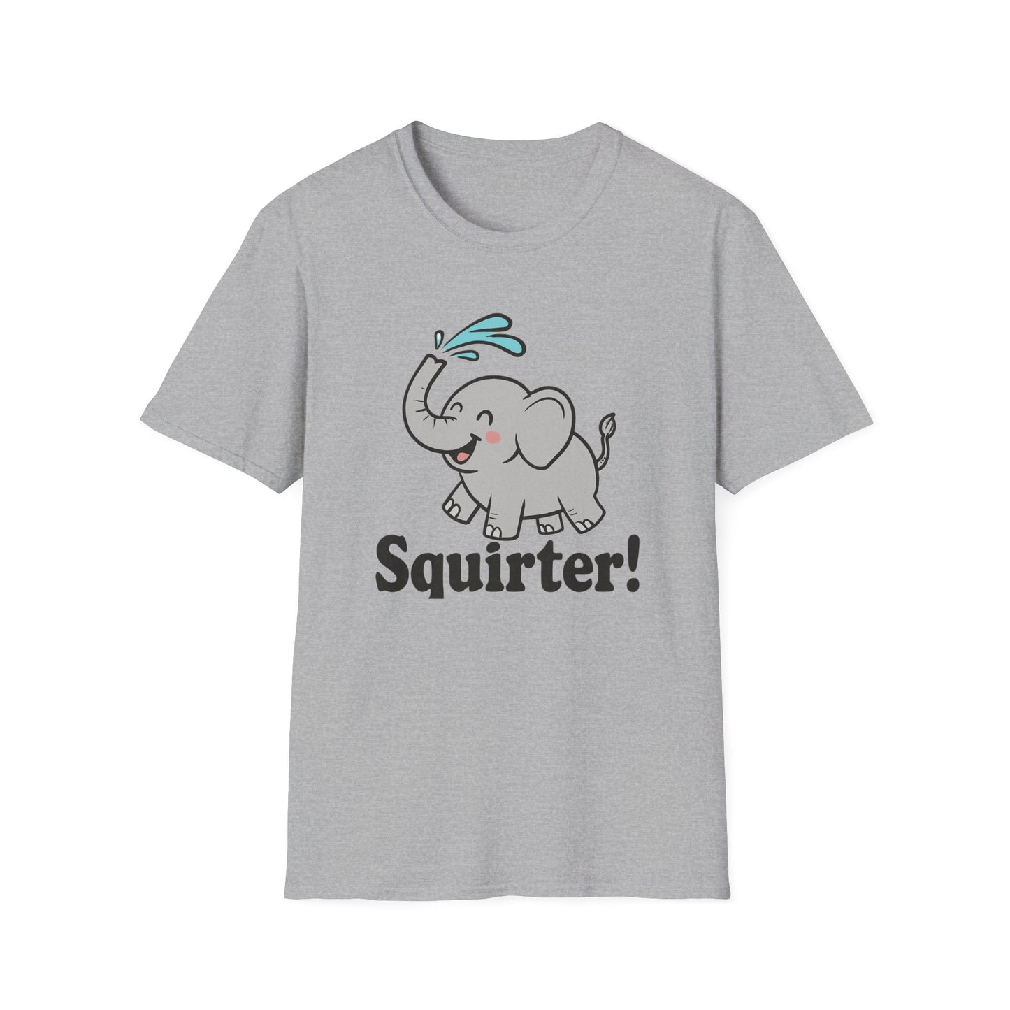 Funny Elephant T-Shirt - Squirter! Tee for Animal Lovers, Gift for Kids, Birthday Party Shirt, Unisex Graphic Tee