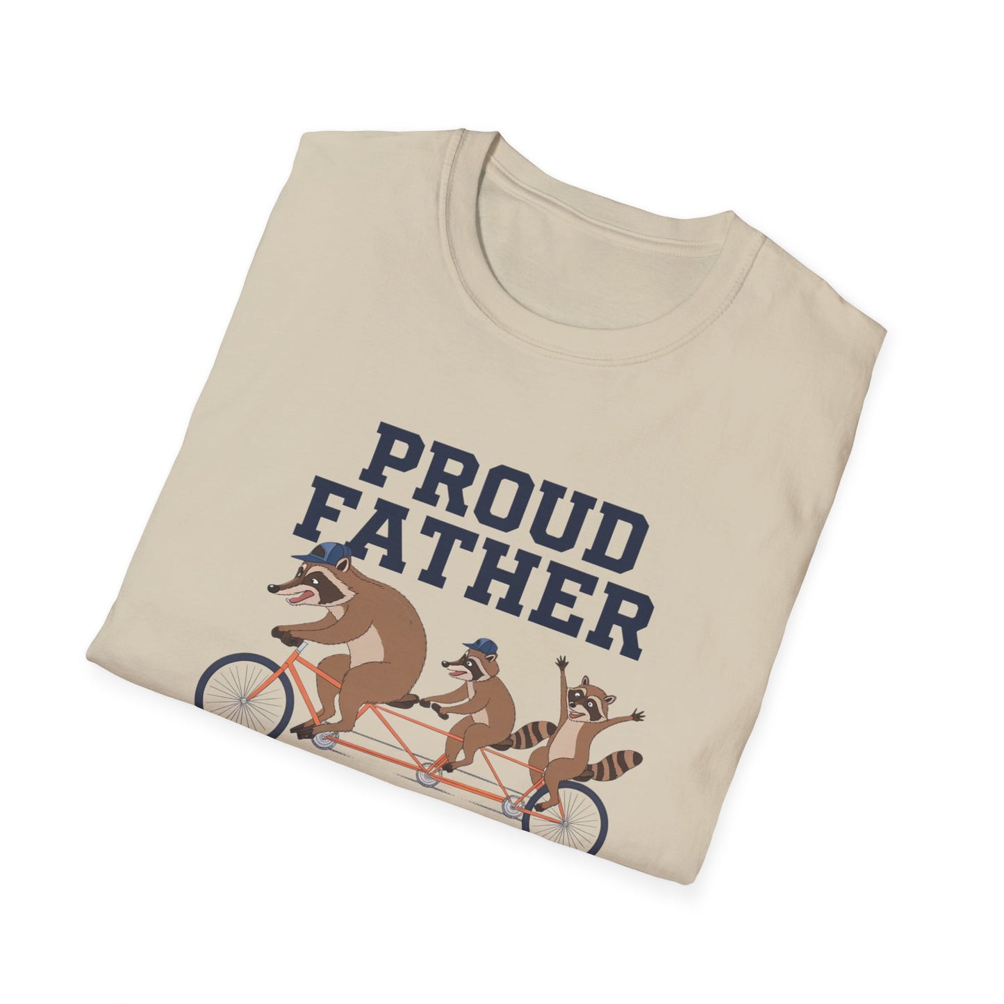 Proud Father Animal T-Shirt | Unisex Softstyle Tee for Dad
