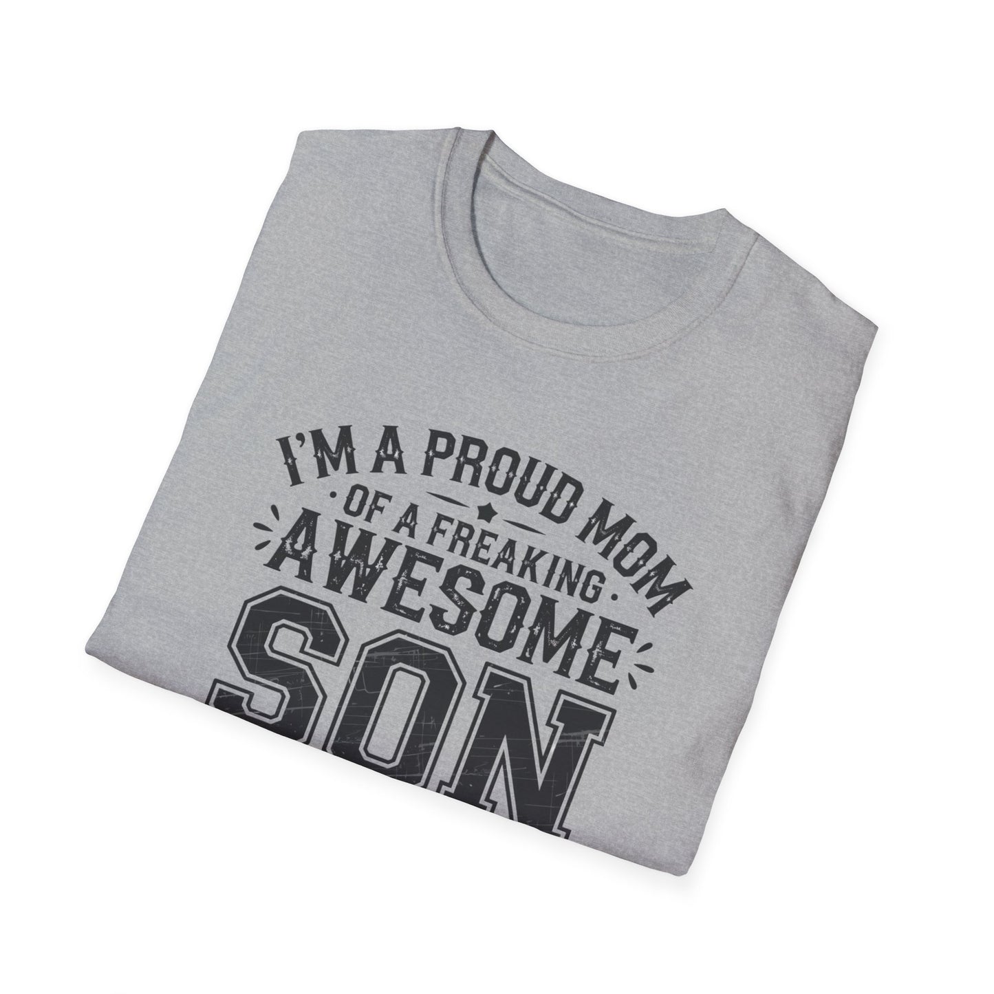 Proud Mom Tee, Fun Gift for Moms, Mother's Day Shirt, Family Humor Tee, Unisex Softstyle T-Shirt