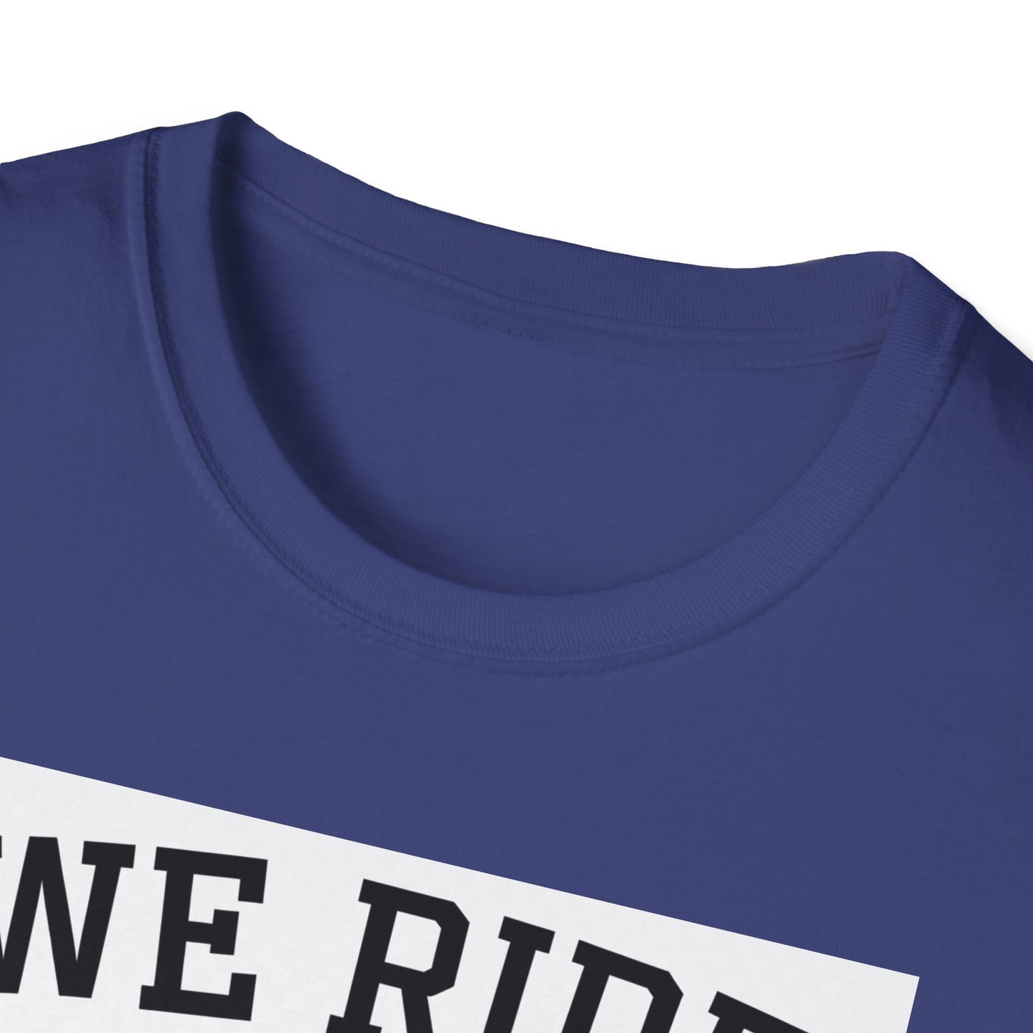 We Ride at Dawn Unisex Softstyle T-Shirt - Perfect for Lawn Care Enthusiasts