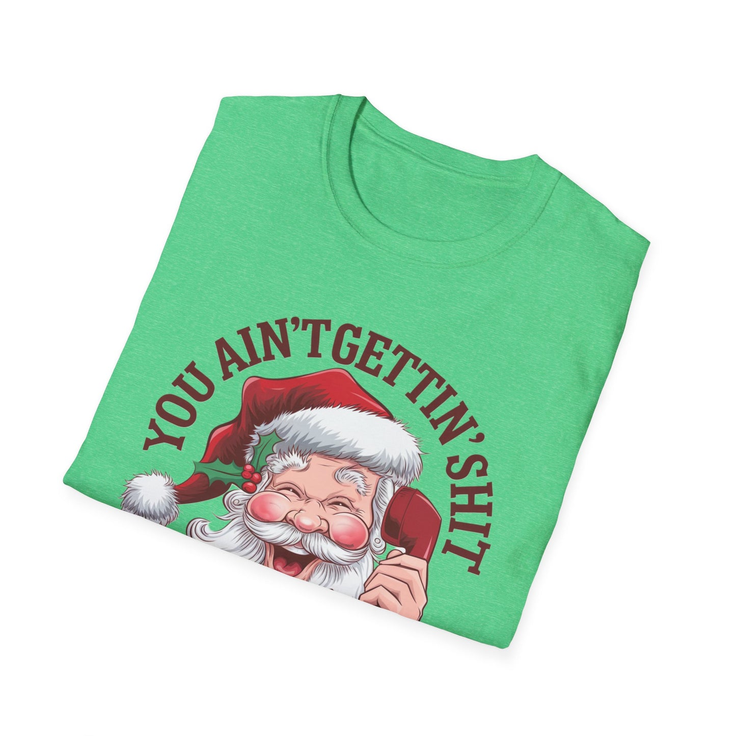Funny Christmas T-Shirt, Holiday Gift, Santa Humor Tee, Unisex Graphic Shirt, Xmas Party Outfit, Unique Gift Idea
