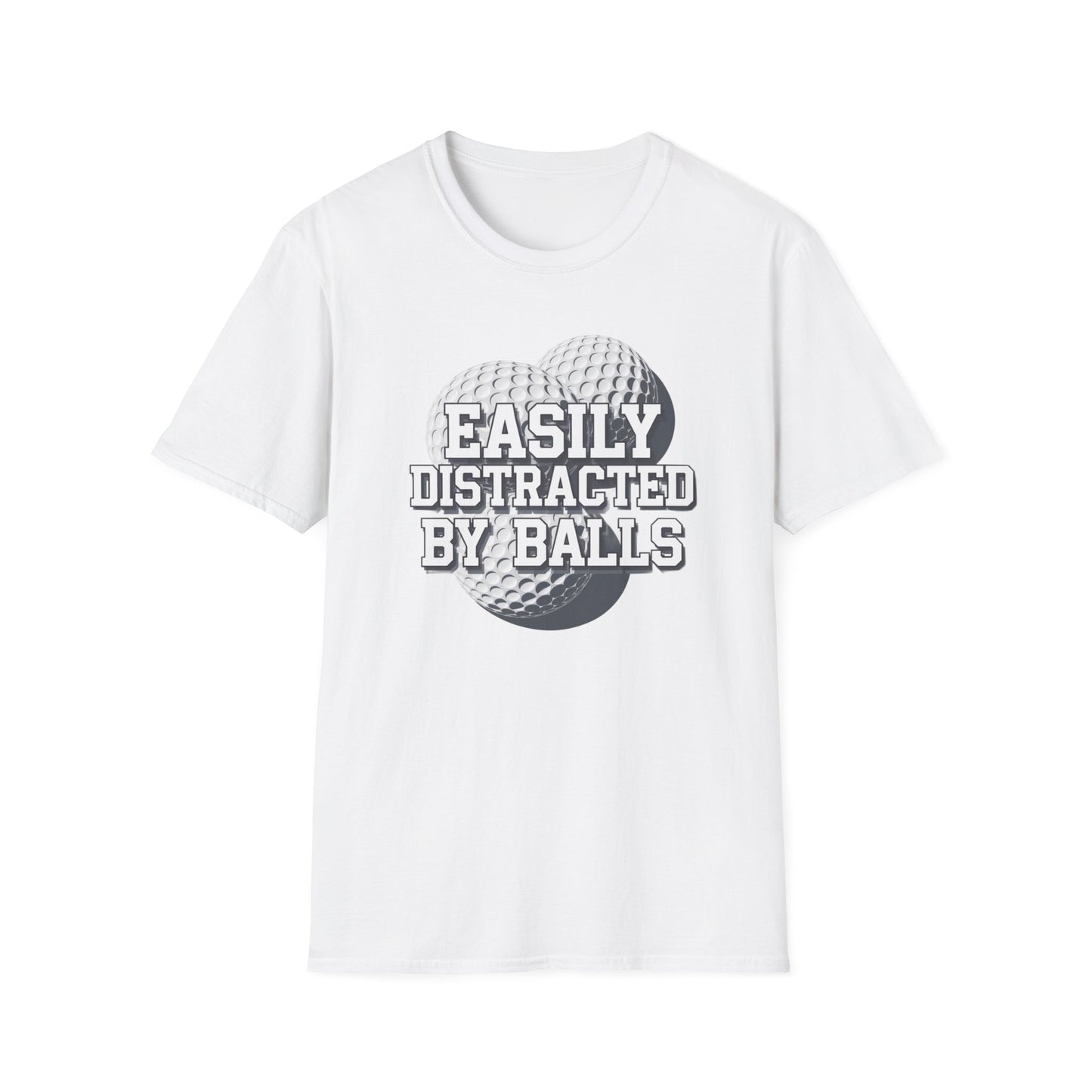 Easily Distracted Golf T-Shirt | Unisex Softstyle Tee for Golf Lovers