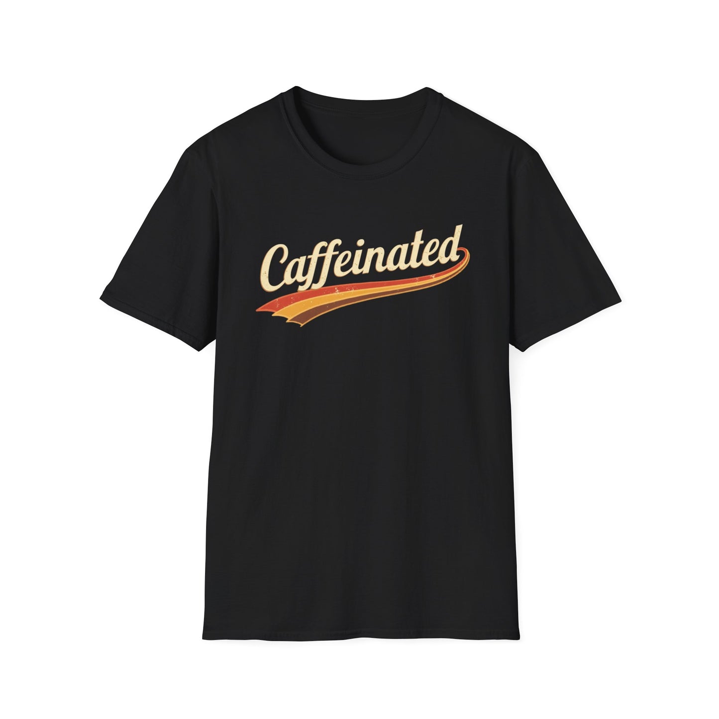 Caffeinated Unisex T-Shirt - Softstyle Casual Tee, Coffee Lover Gift, Daily Wear, Birthday Present, Relaxed Fit