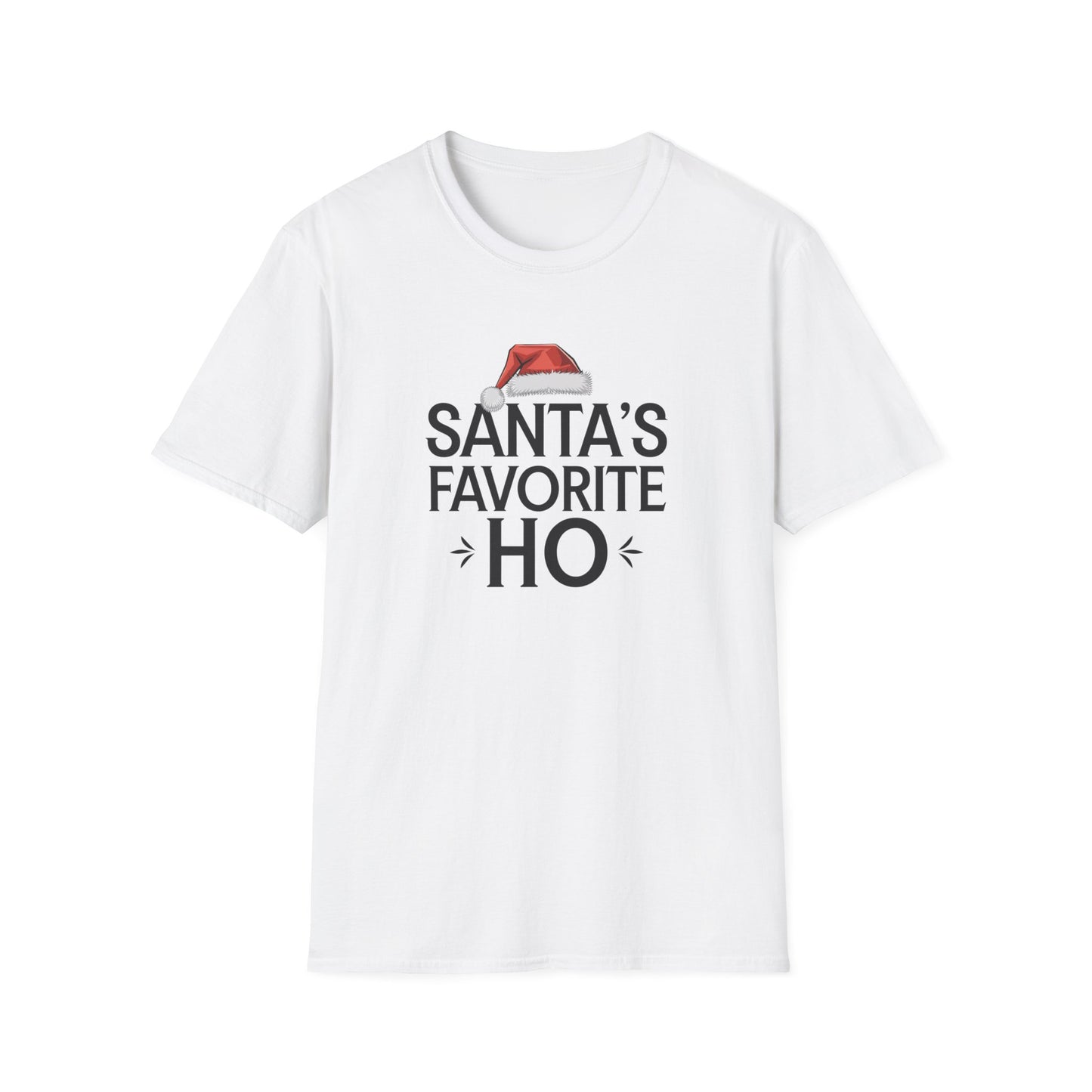 Santa's Favorite Ho Unisex T-Shirt, Funny Christmas Shirt, Holiday Gift, Jolly Tee, Christmas Party Wear, Seasonal Humor Top
