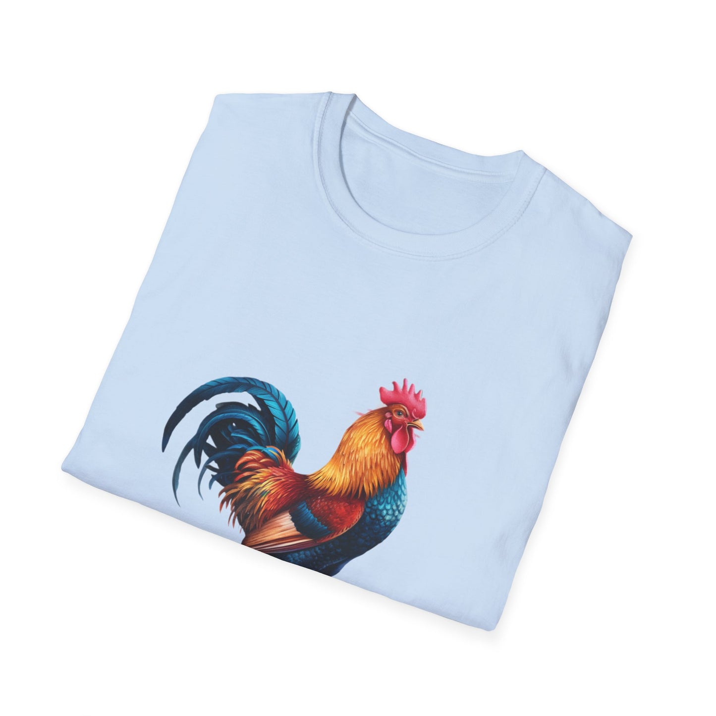 Colorful Rooster Unisex Softstyle T-Shirt - Farmhouse Chic Apparel