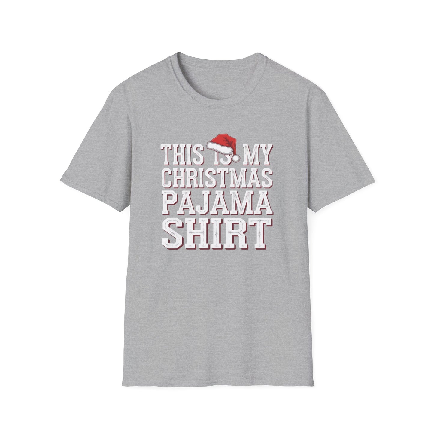 This is My Christmas Pajama Shirt - Unisex Softstyle Tee, Holiday Gift, Cozy T-Shirt, Christmas Pajama, Fun Winter Wear