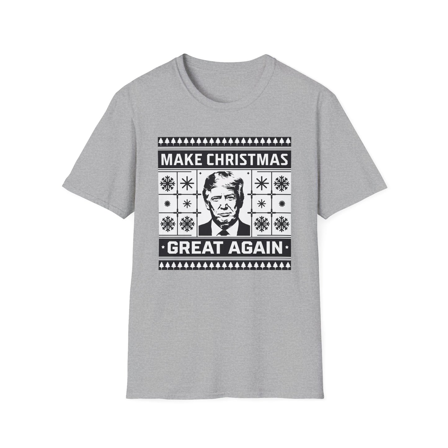 Christmas Humor T-Shirt, Unisex Holiday Tee, Make Christmas Great Again Shirt, Funny Xmas Apparel, Gift for Trump Fans