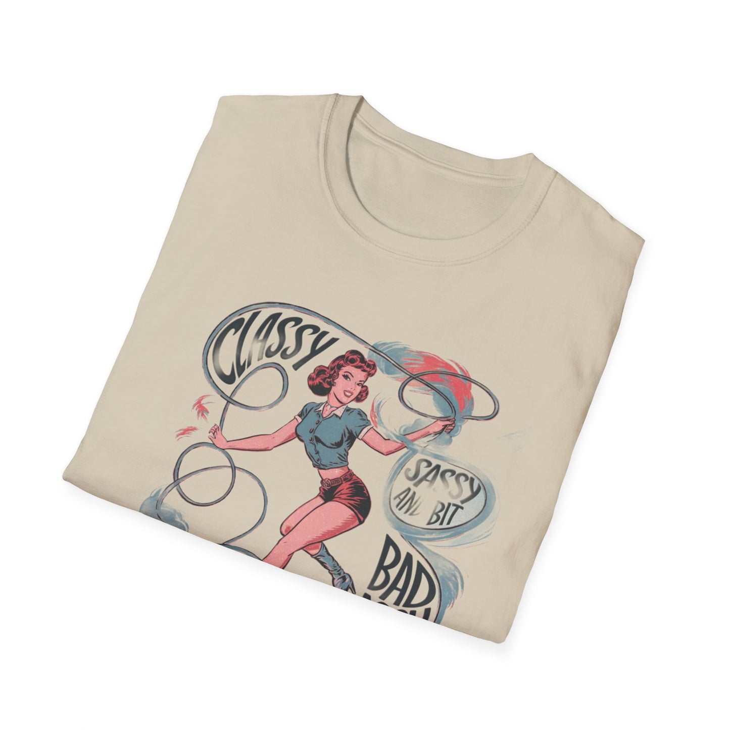 Classy & Badass Unisex T-Shirt, Vintage Chic Tee, Gift for Her, Empowerment Shirt, Casual Wear, Birthday Gift, Feminist Apparel